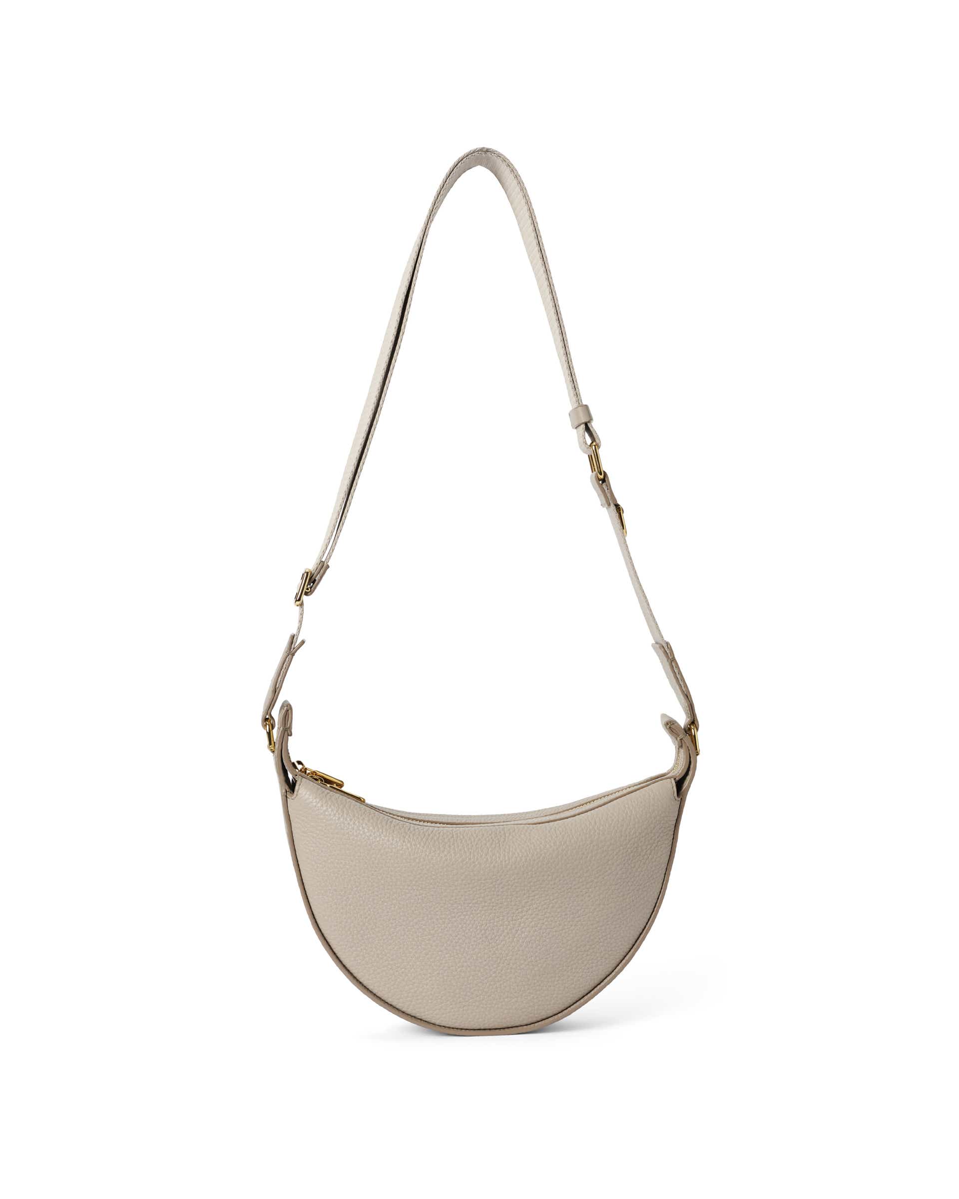 ECCO® Small Fortune Leather Crossbody Bag - Beige - Back