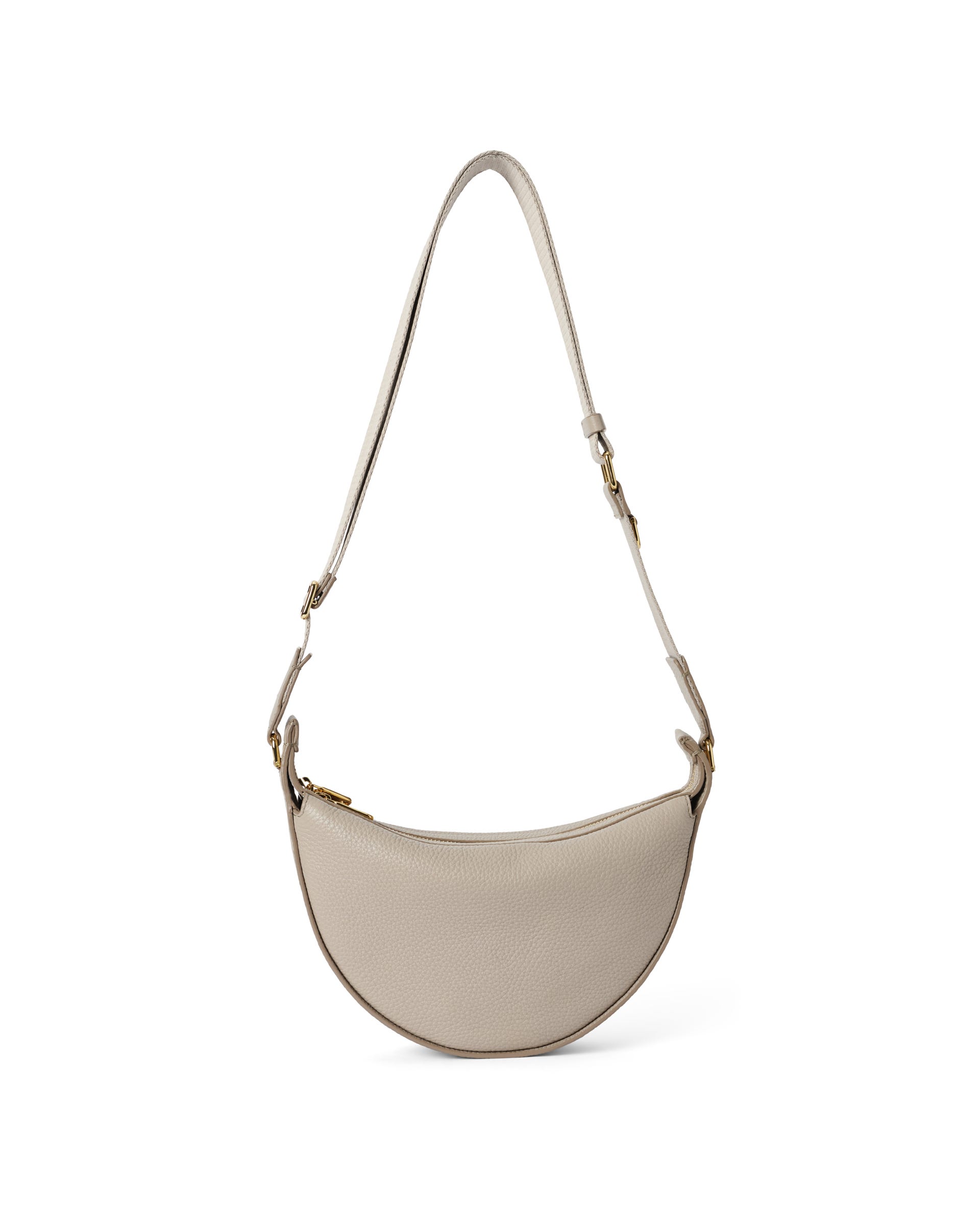 ECCO® Small Fortune Leather Crossbody Bag - Beige - Back