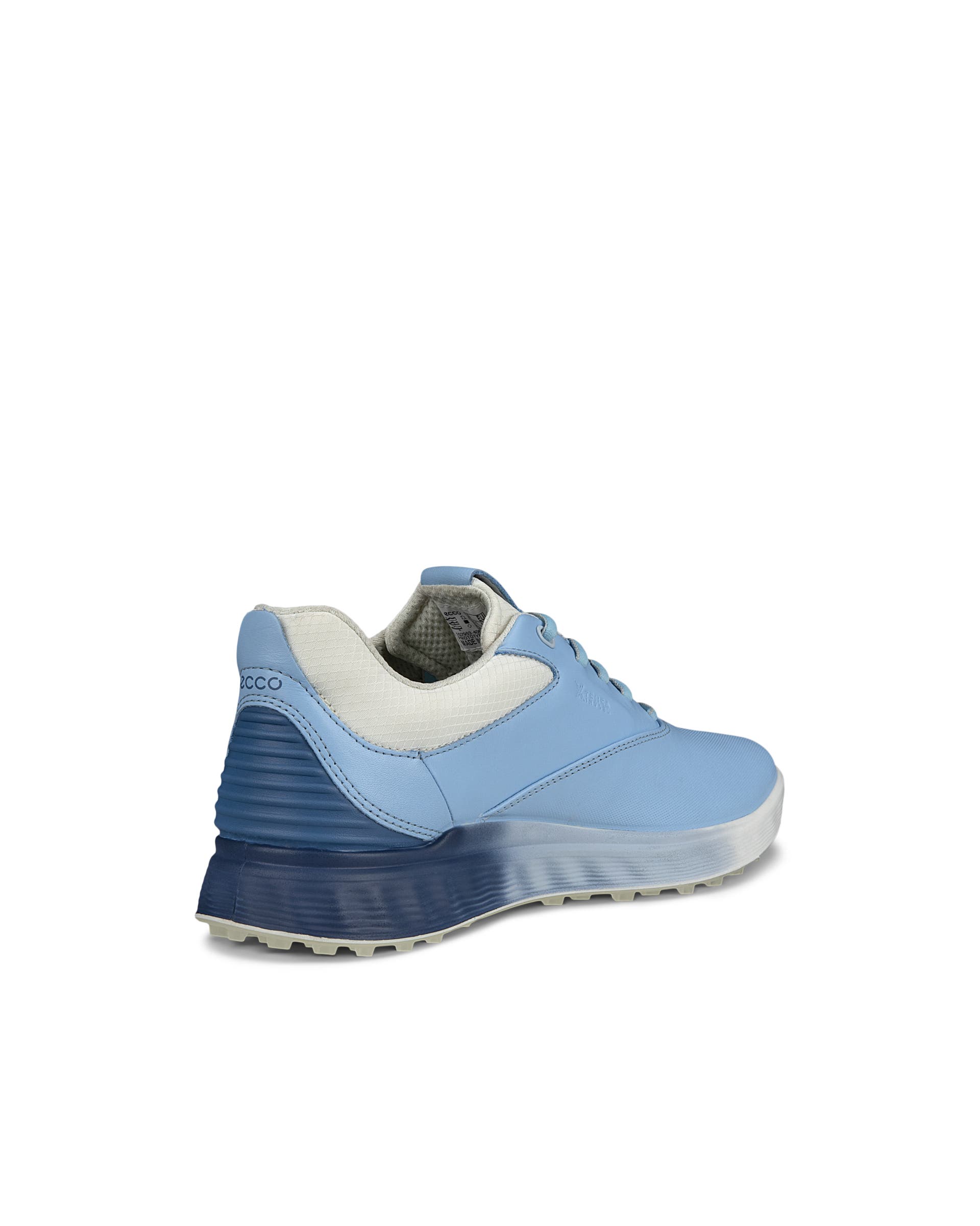 Ladies ECCO® Golf S-Three Leather Gore-Tex Shoe - Blue - Back