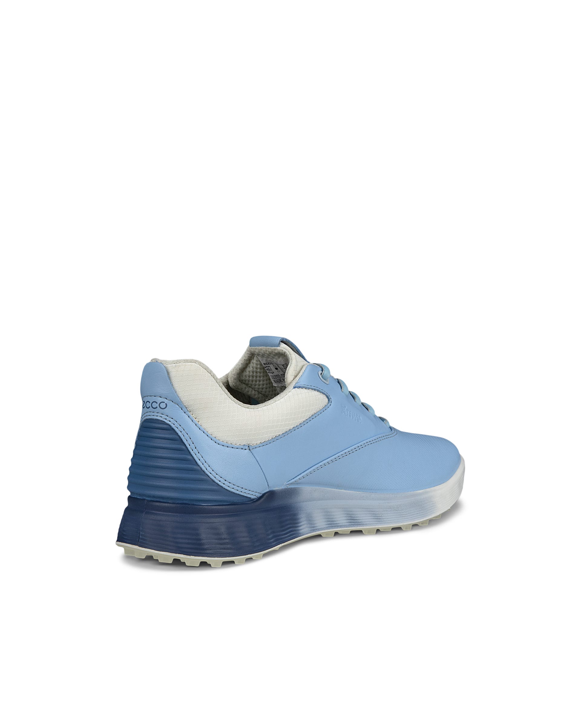 Ladies ECCO® Golf S-Three Leather Gore-Tex Shoe - Blue - Back