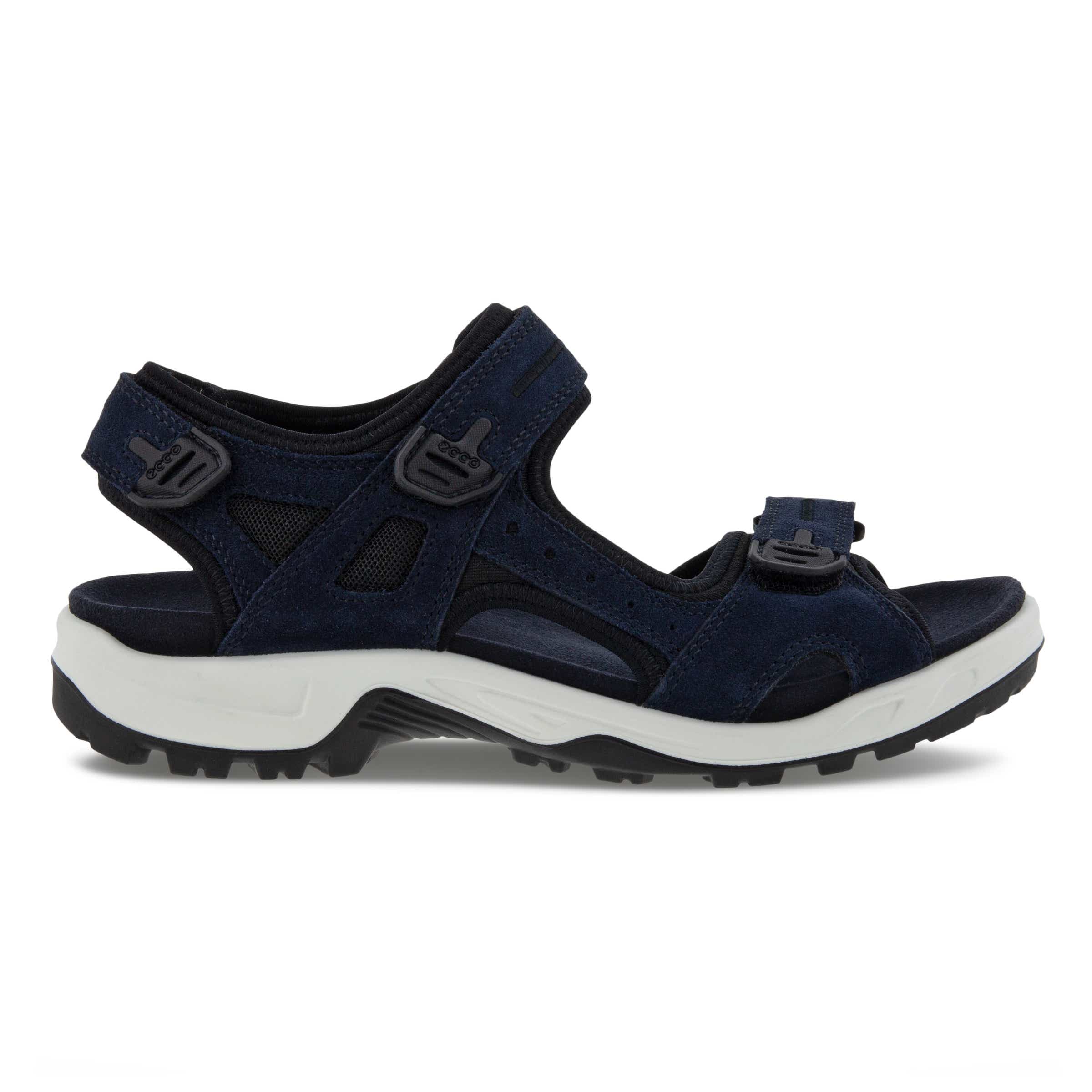 ECCO Offroad Upcycle Editions メンズ スエードハイキングサンダル - ブルー - Outside