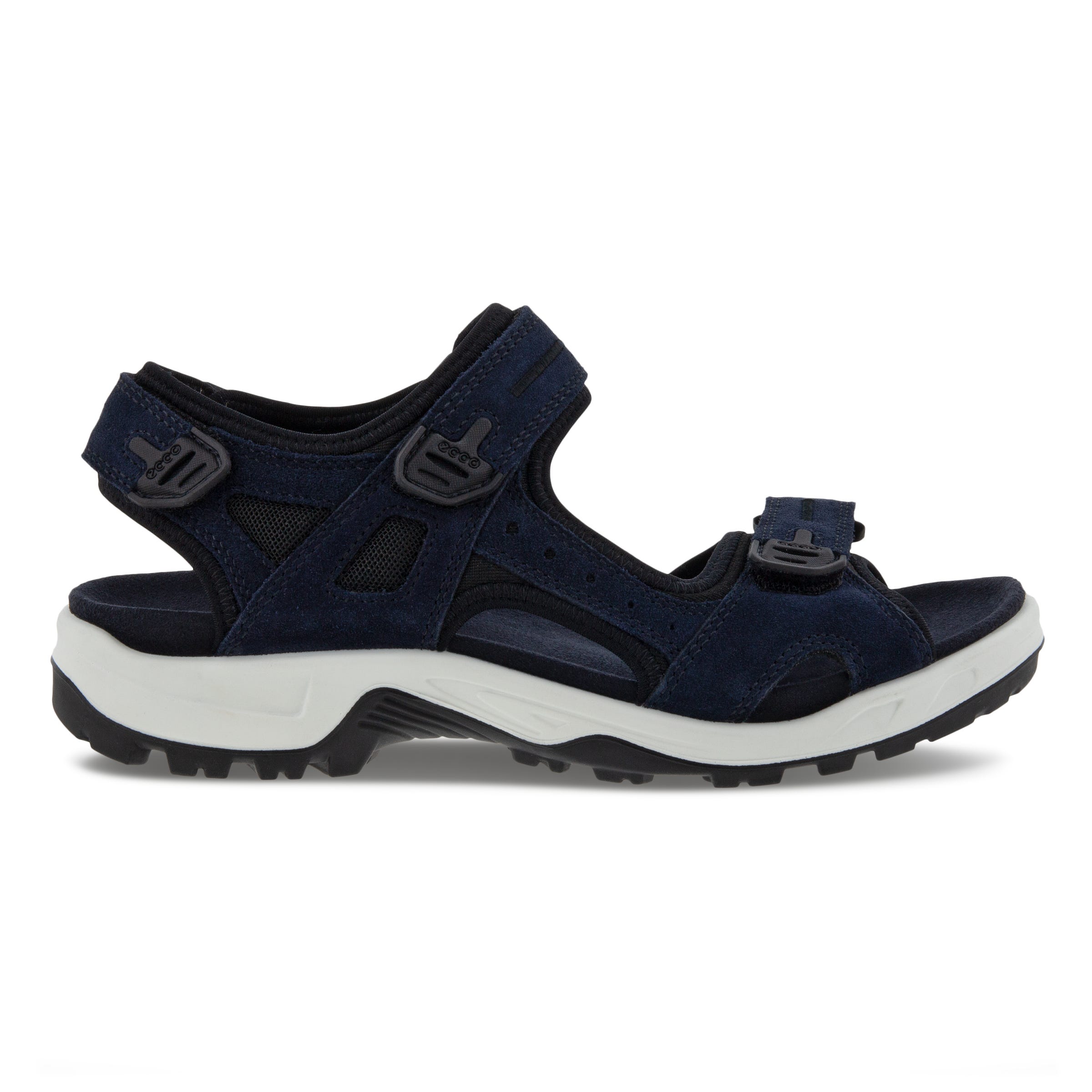 ECCO Offroad Upcycle Editions メンズ スエードハイキングサンダル - ブルー - Outside
