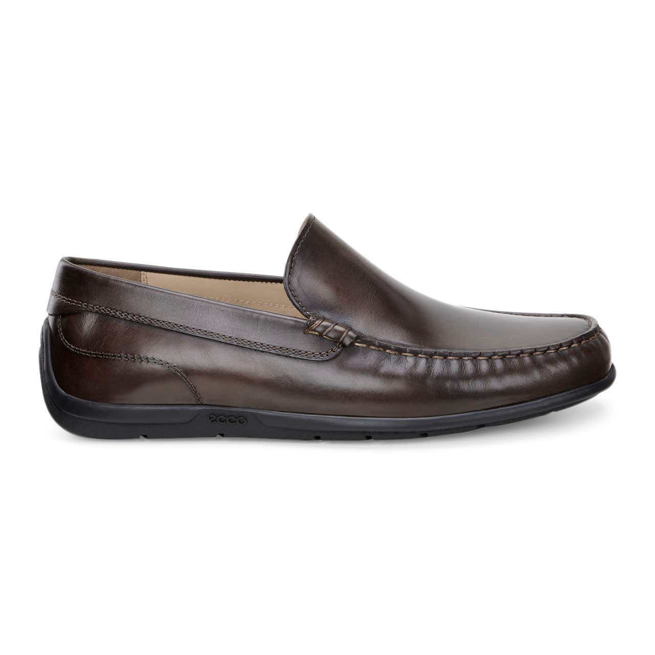 Men's ECCO® Classic Moc 2.0 Leather Moccasin - Brown - Outside