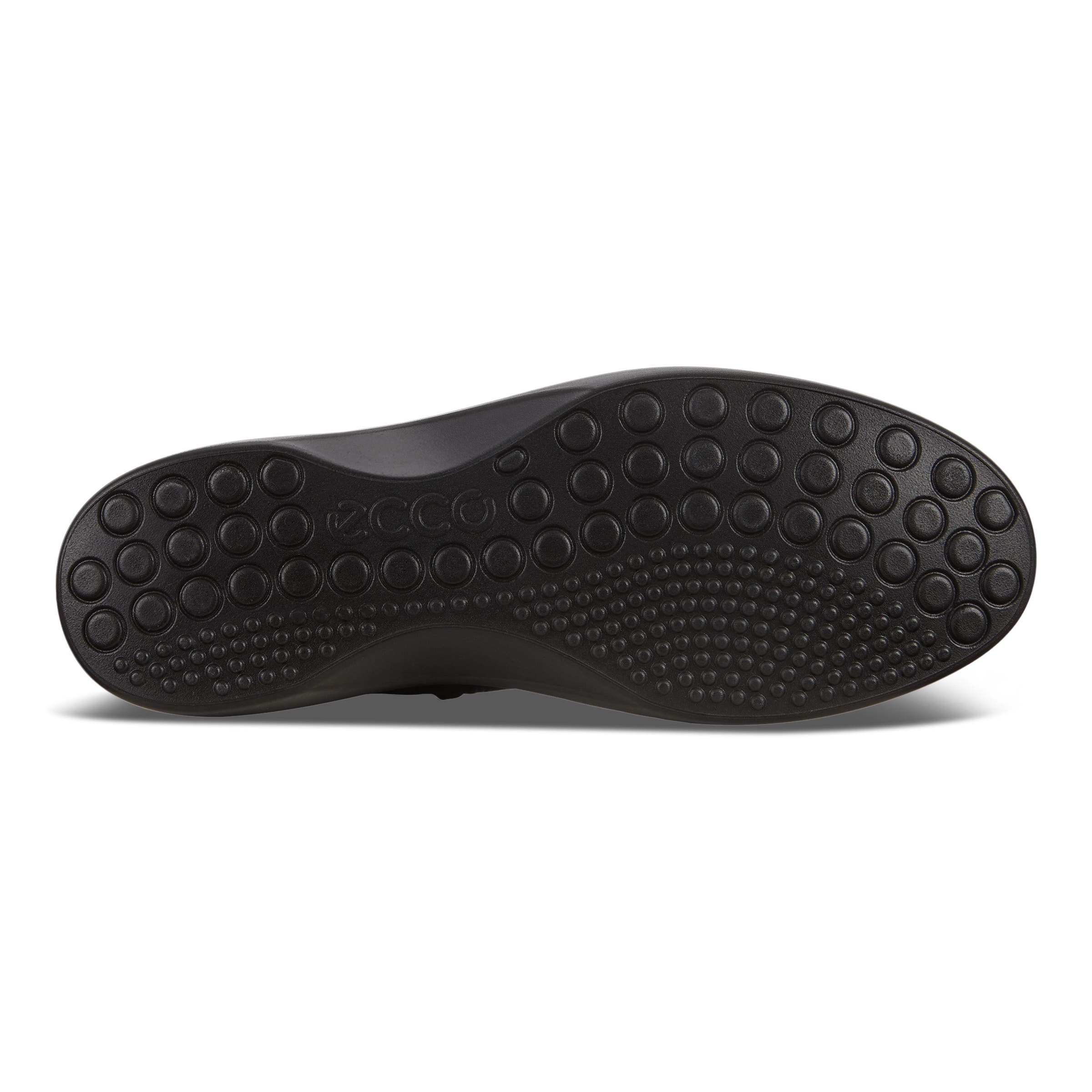 Women's ECCO® Soft 7 Wedge Nubuck High-Cut Boot - Black - Sole