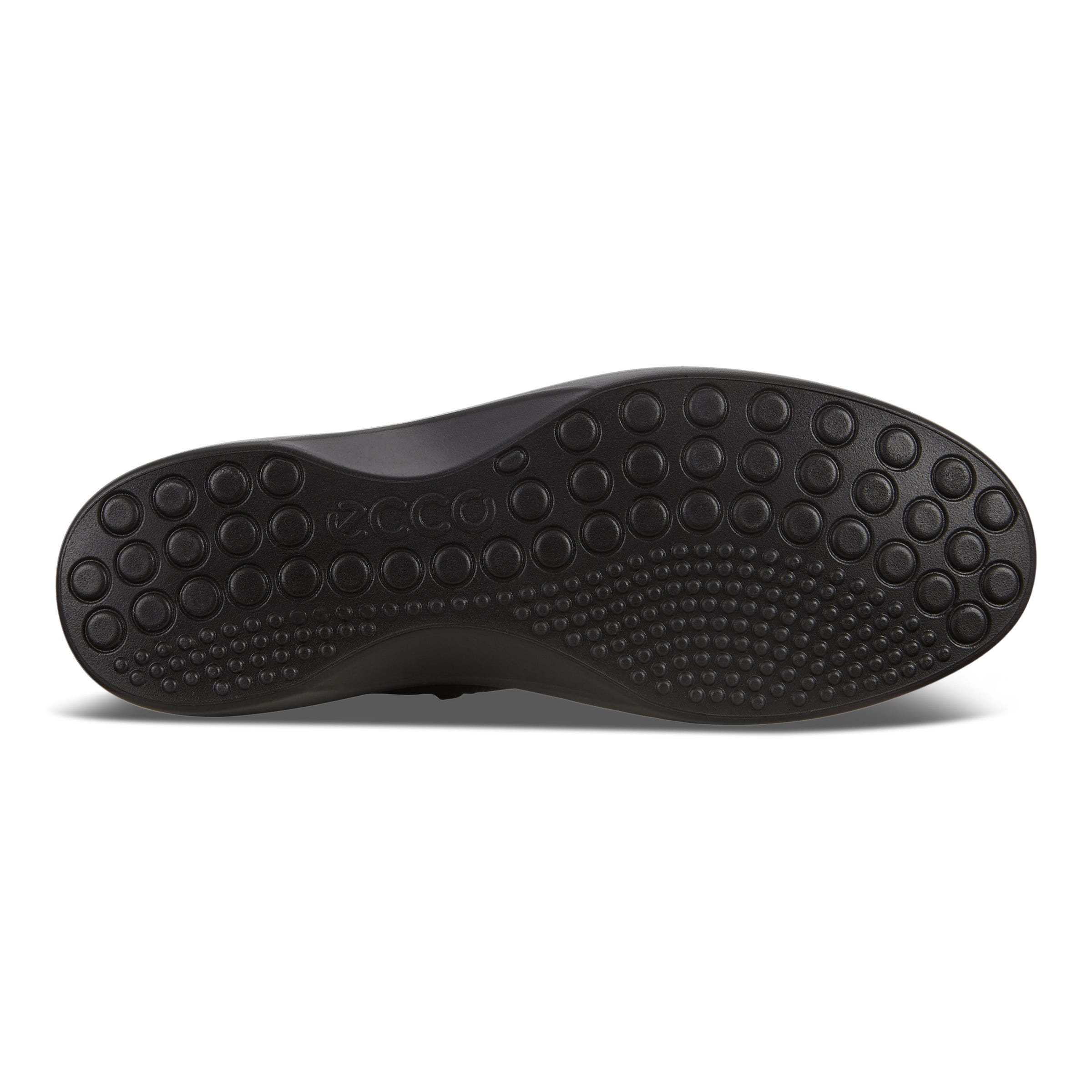 Women's ECCO® Soft 7 Wedge Nubuck High-Cut Boot - Black - Sole