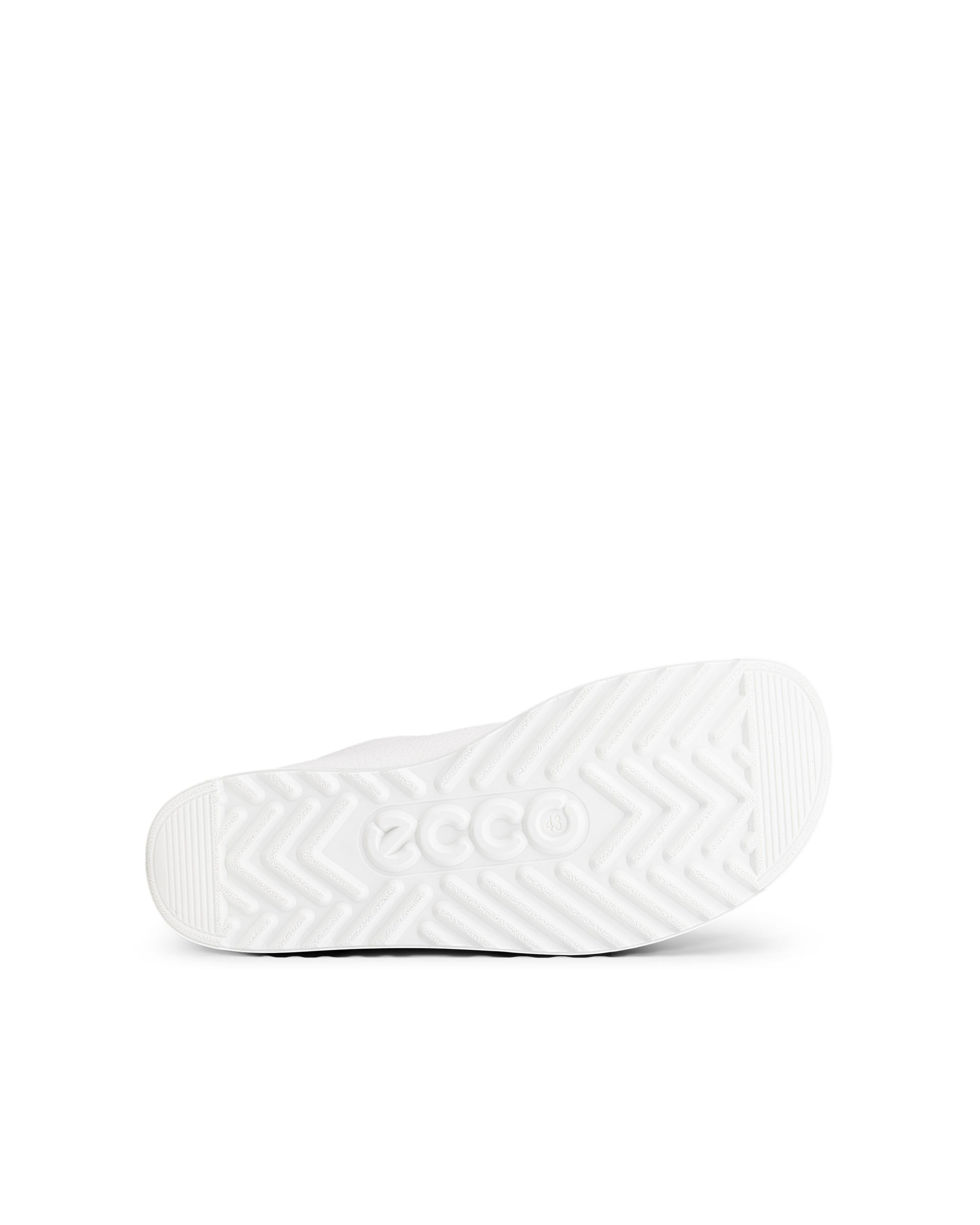 Męskie skórzane buty sznurowane ECCO® JOKE - Biały - Sole