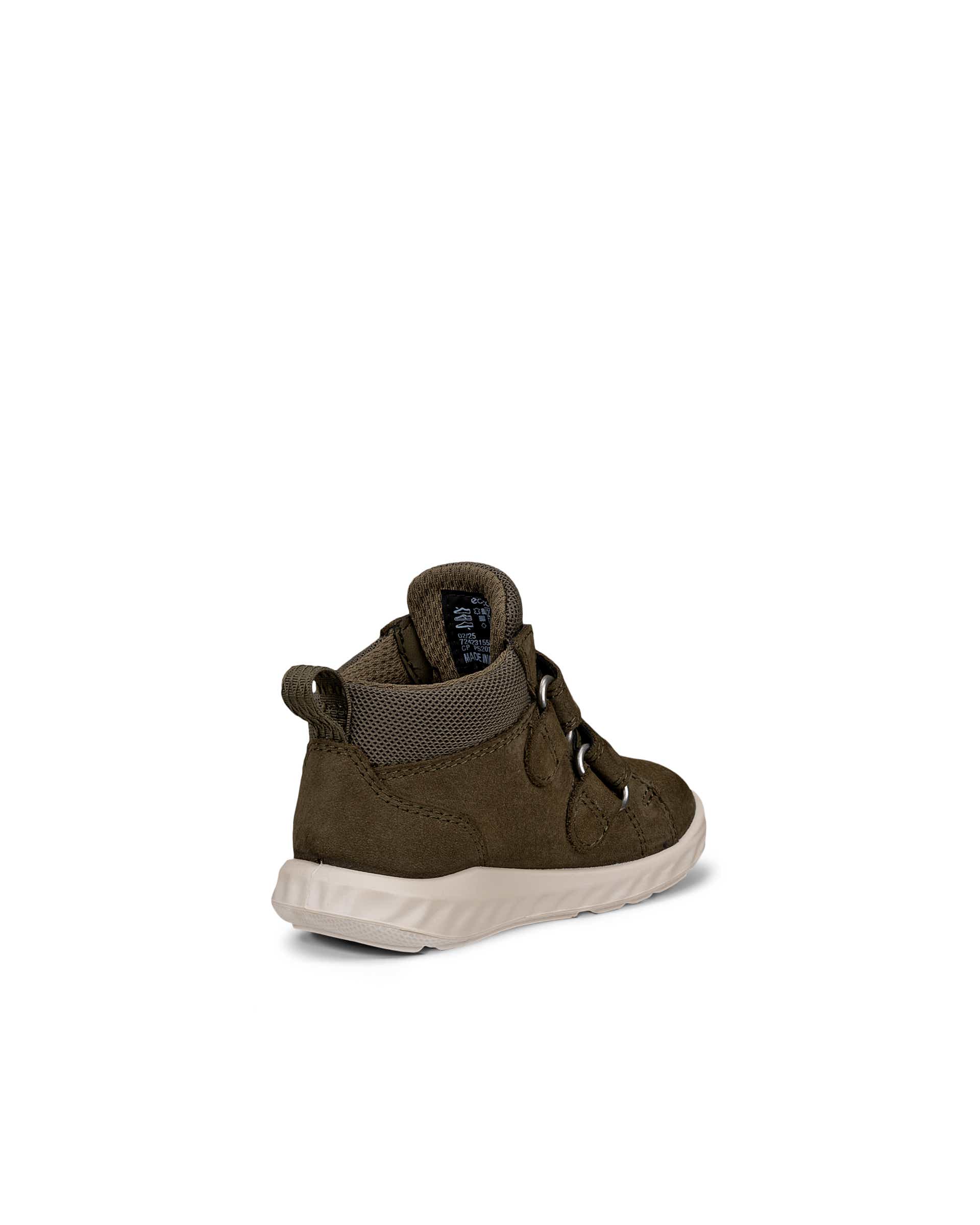 Dziecięce nubukowe buty sportowe na rzepy ECCO® SP.1 LITE INFANT - Zielony - Back