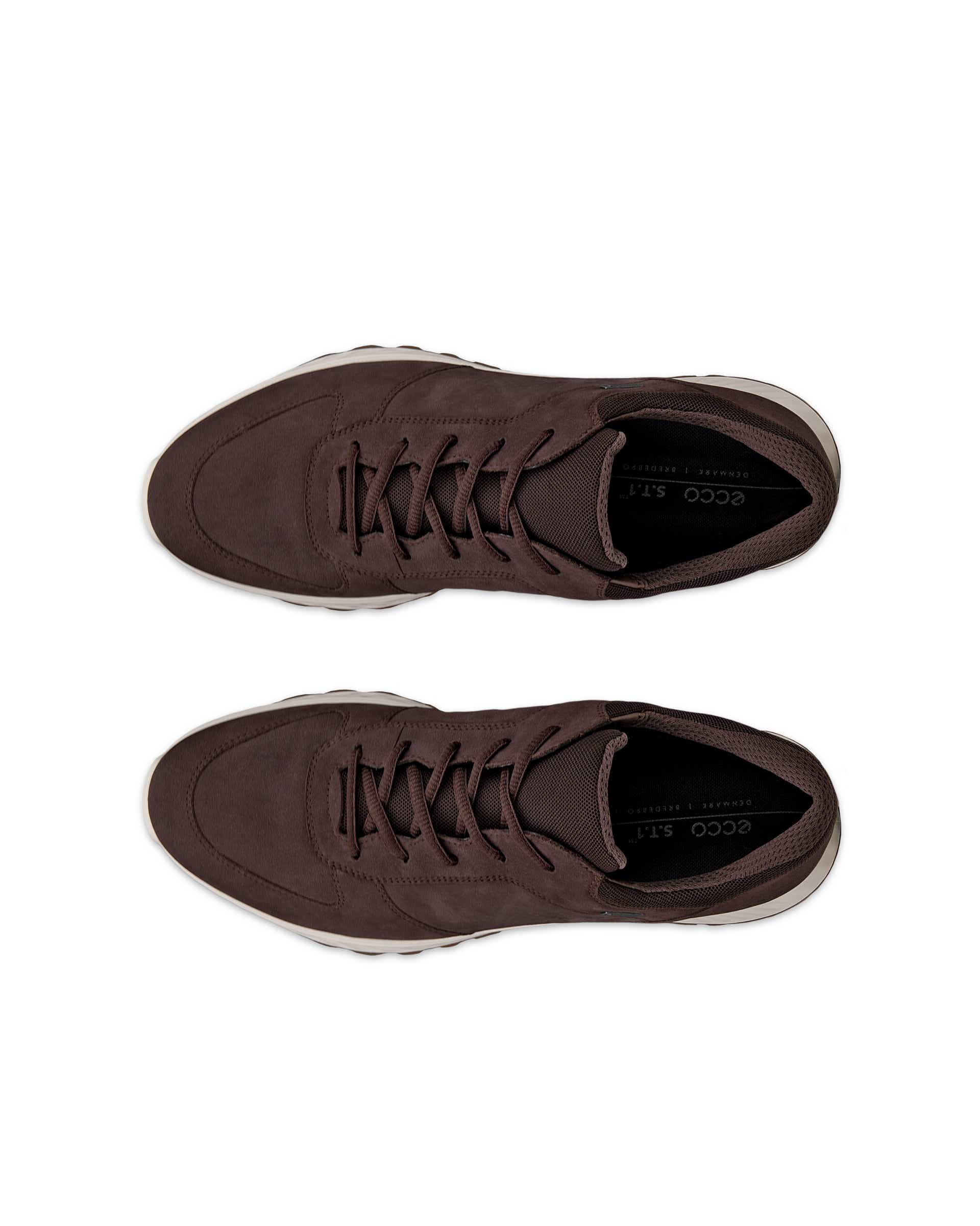 Pánské nubukové outdoorové Gore-Tex tenisky ECCO® Exostride - Hnědá - Top left pair