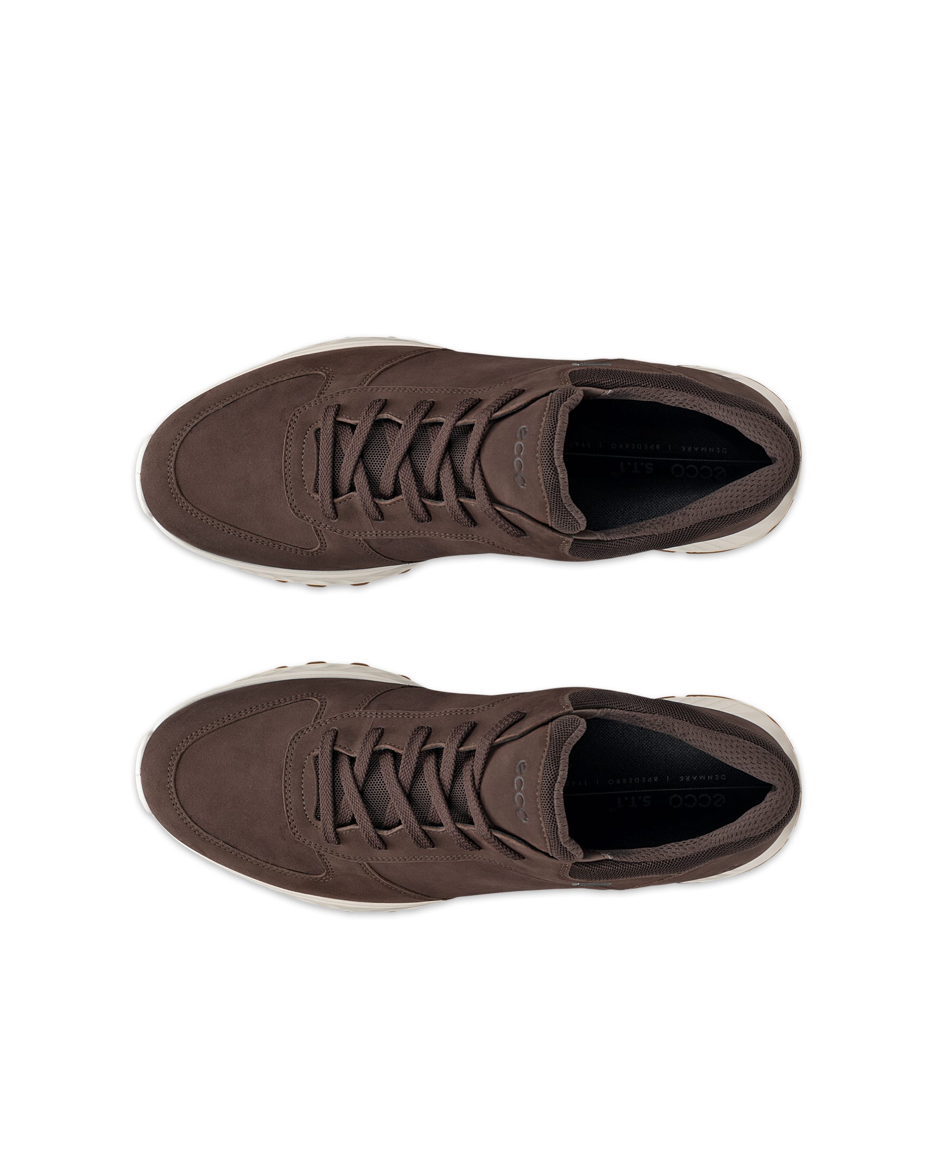 Men's ECCO® EXOSTRIDE Nubuck Gore-Tex Outdoor Trainer - Brown - Outside