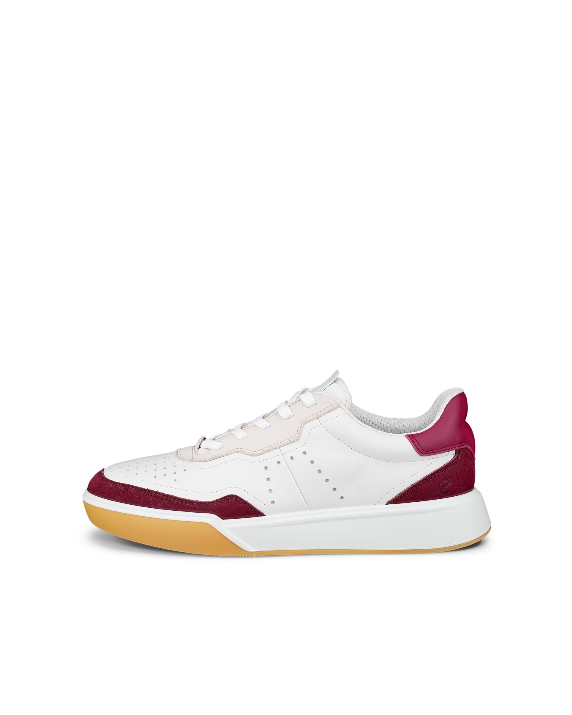 ECCO® STREET COURT Skinnsneaker dam - Röd - Outside