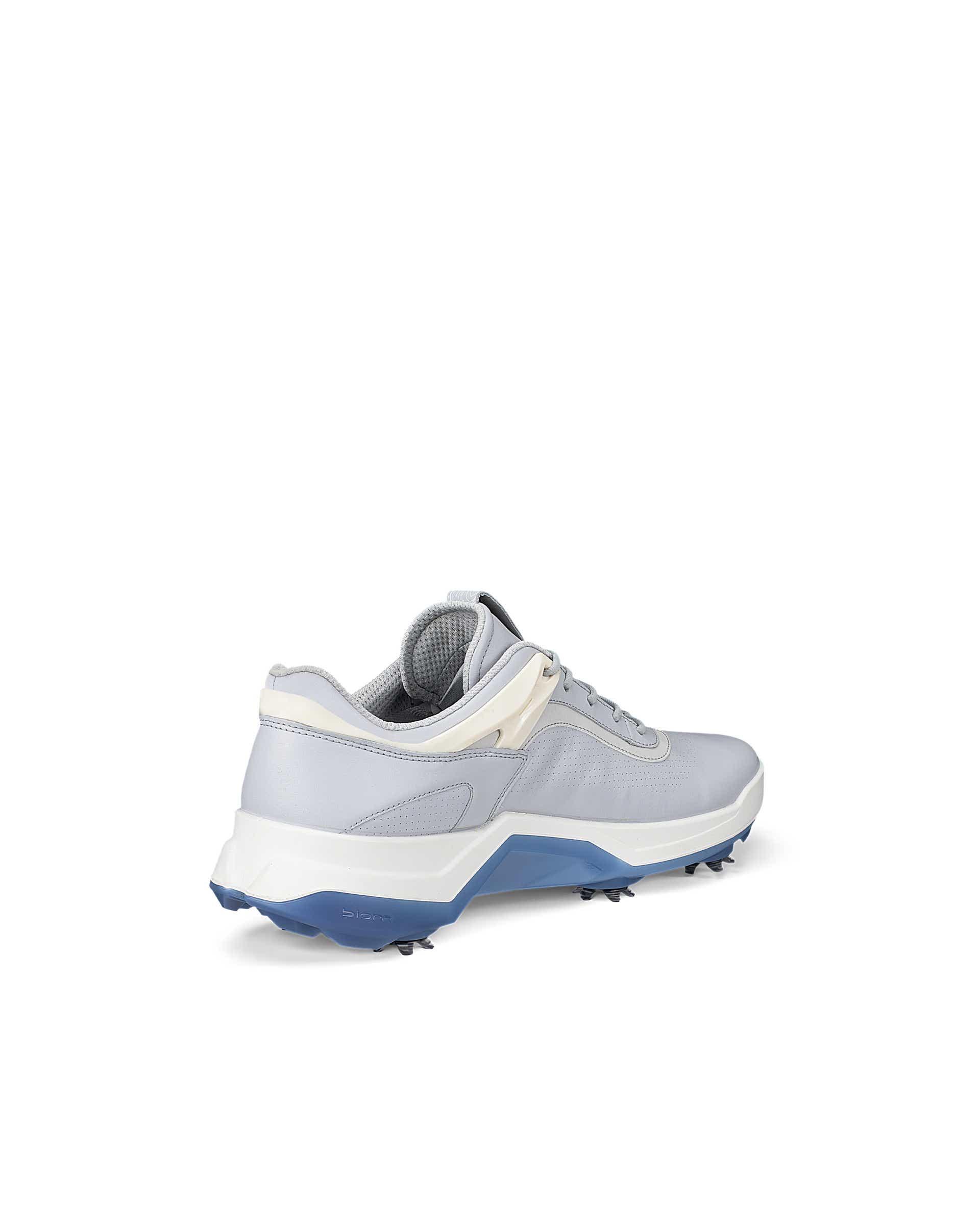 Men's ECCO® Golf Biom G5 Leather Cleated Waterproof Golf Shoe - Gray - Back
