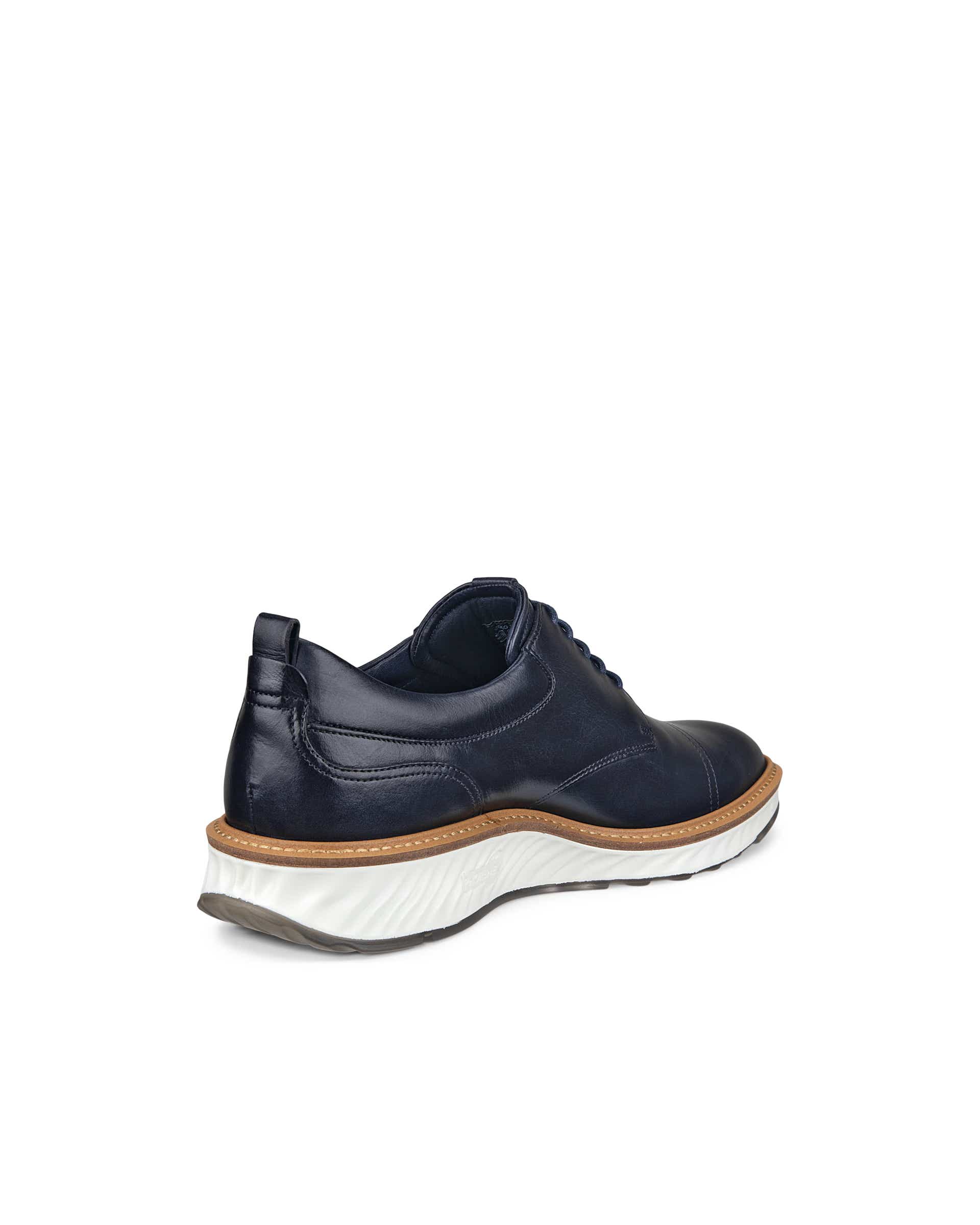 Men's ECCO® St.1 Hybrid Leather Derby Shoe - Blue - Back