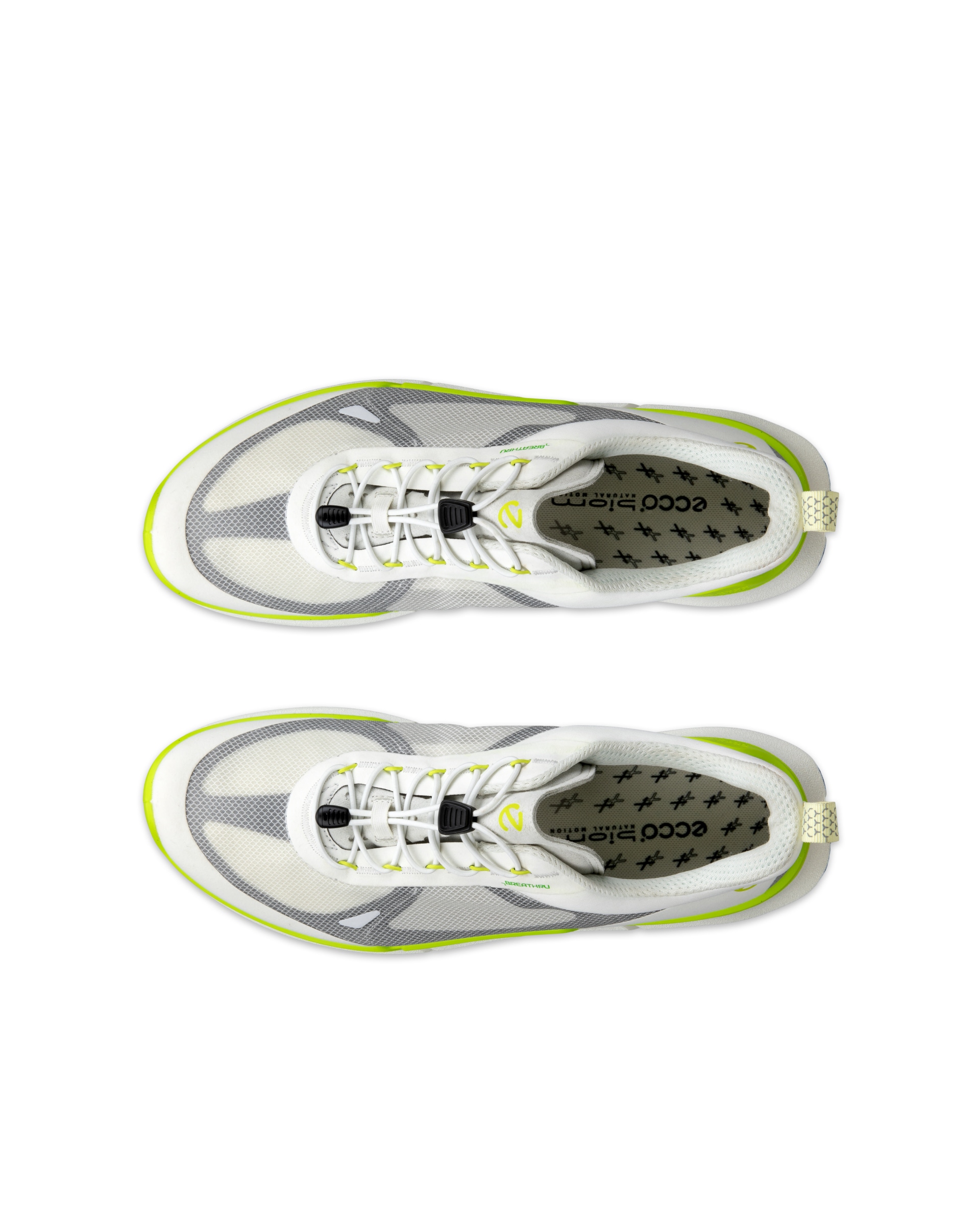 ECCO® Modtray mocassins en cuir pour femme - Blanc - Top left pair