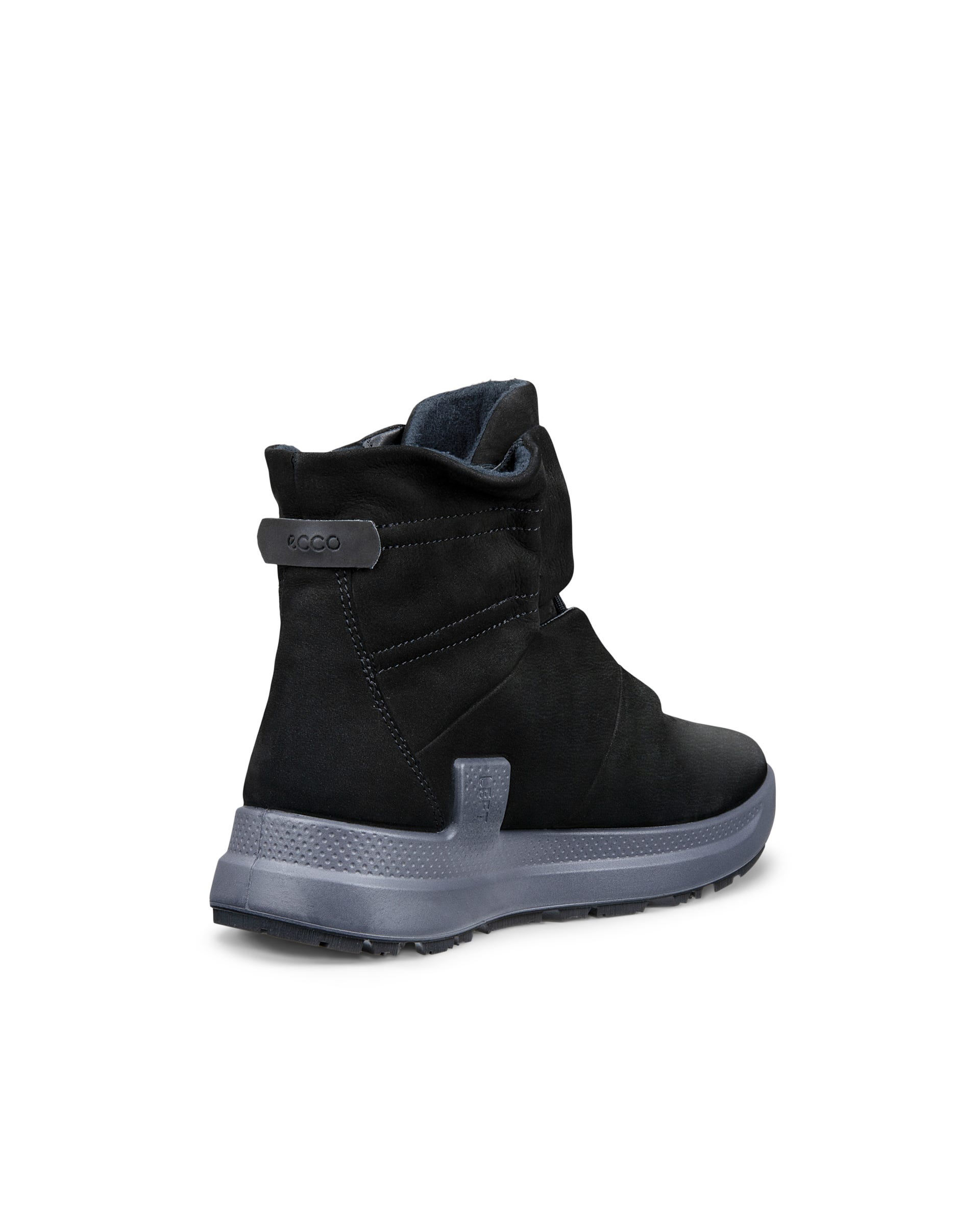 Women's ECCO® Solice Nubuck Gore-Tex Mid-Cut Outdoor Boot - Black - Outside