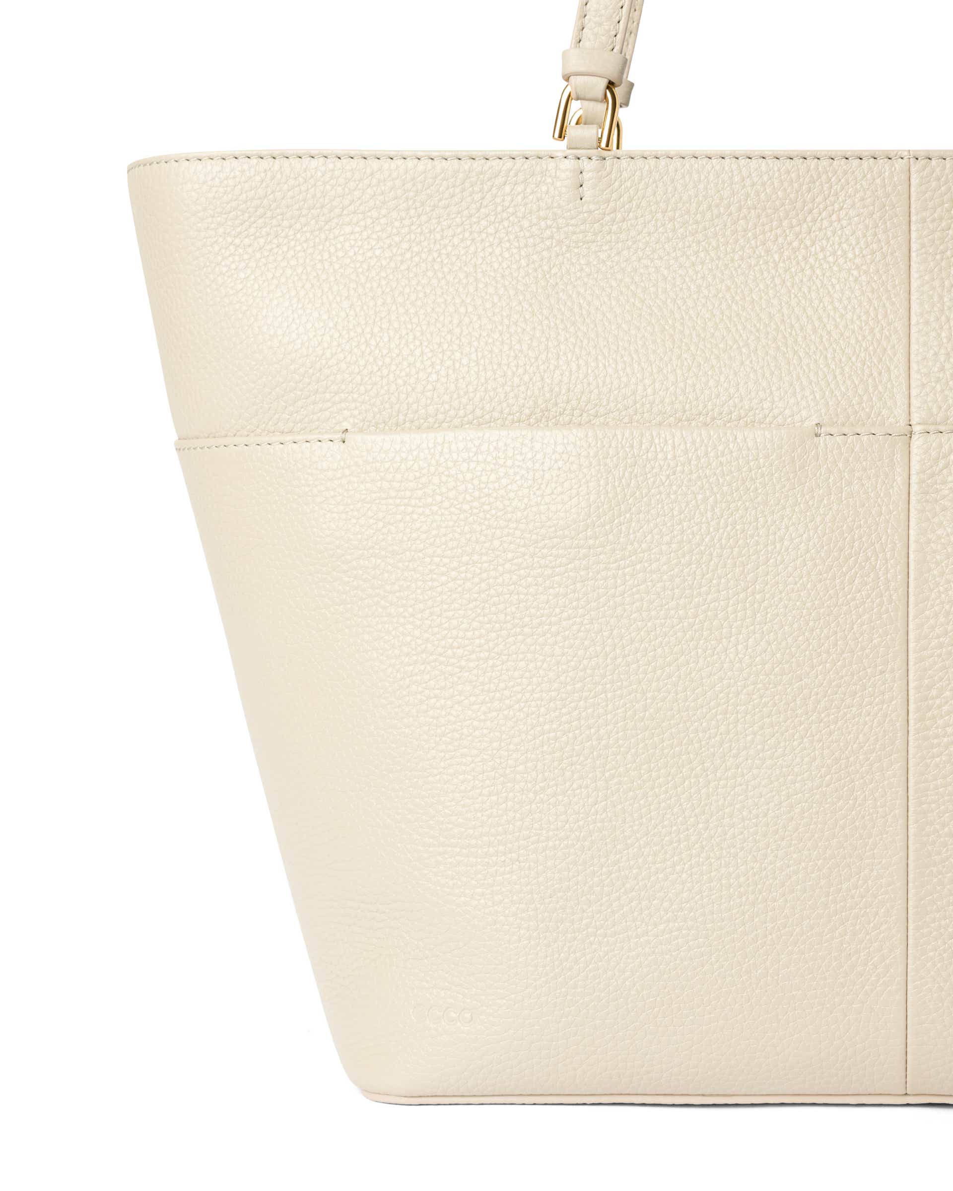 ECCO® ESSENTIAL TOTE EW dame tote bag skinn - Beige - Detail-1