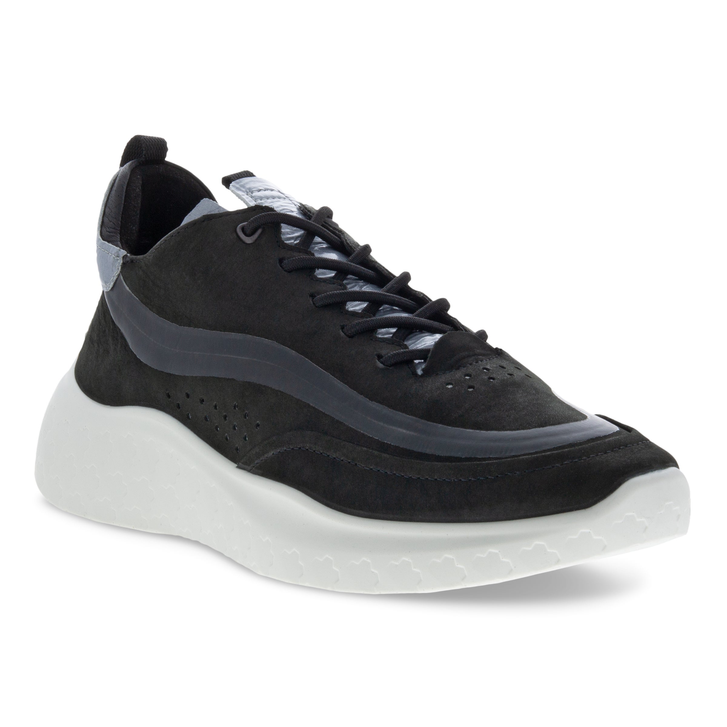 ECCO Therap ウィメンズ ヌバックスニーカー - ブラック - Main