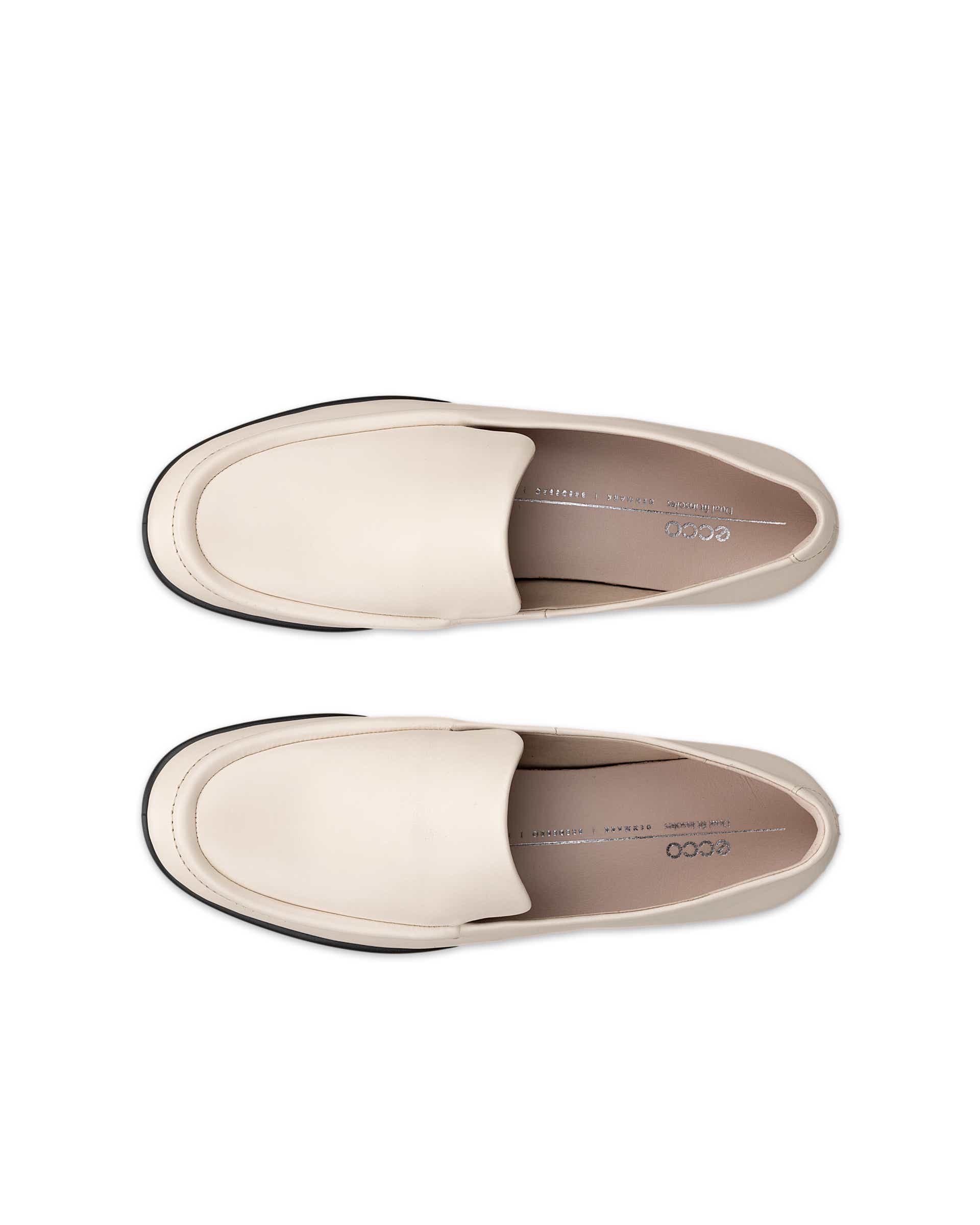 Dámské kožené mokasíny ECCO® Sculpted LX - Béžová - Top left pair