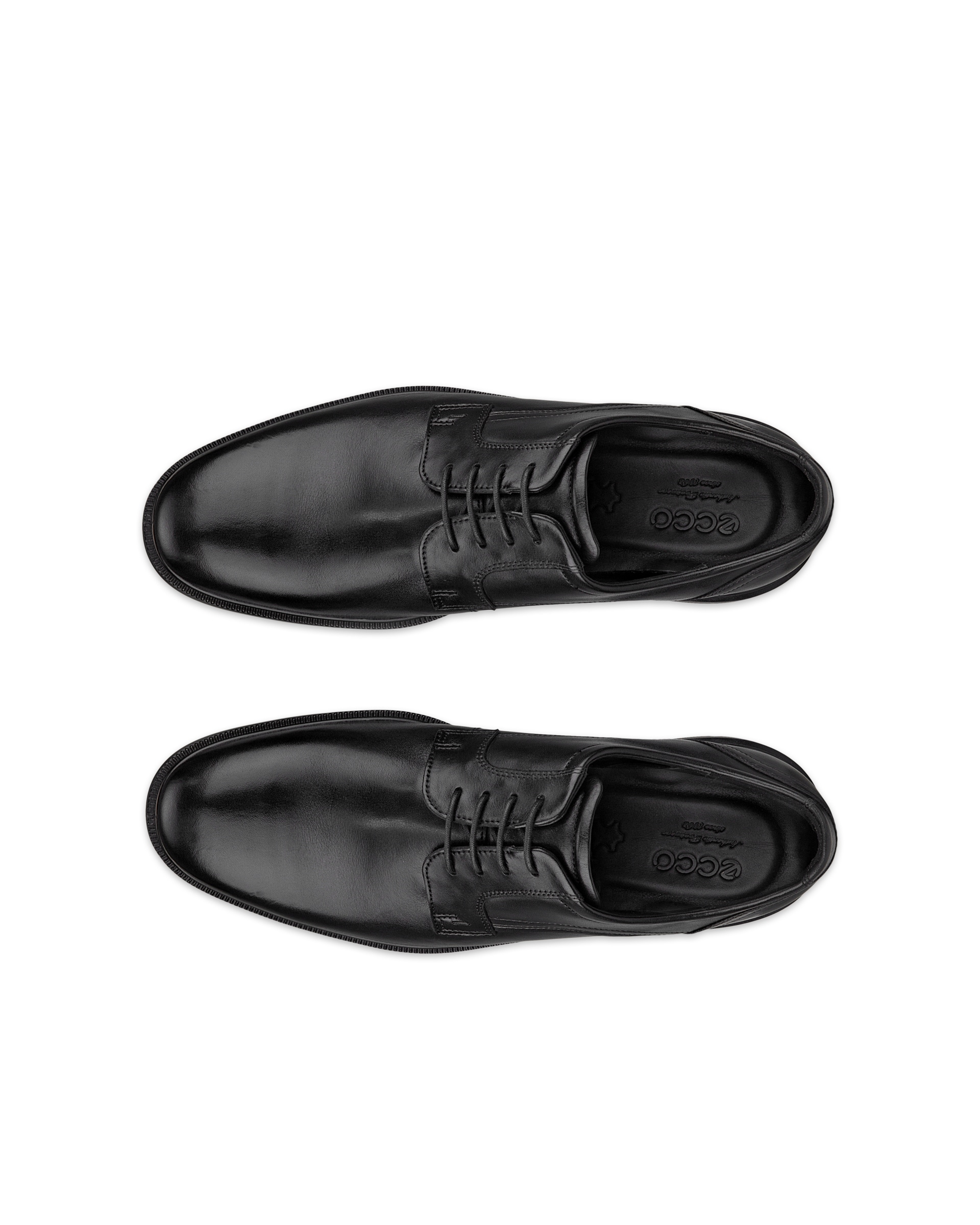 ECCO® Lisbon derbies cuir pour homme - Noir - Top left pair
