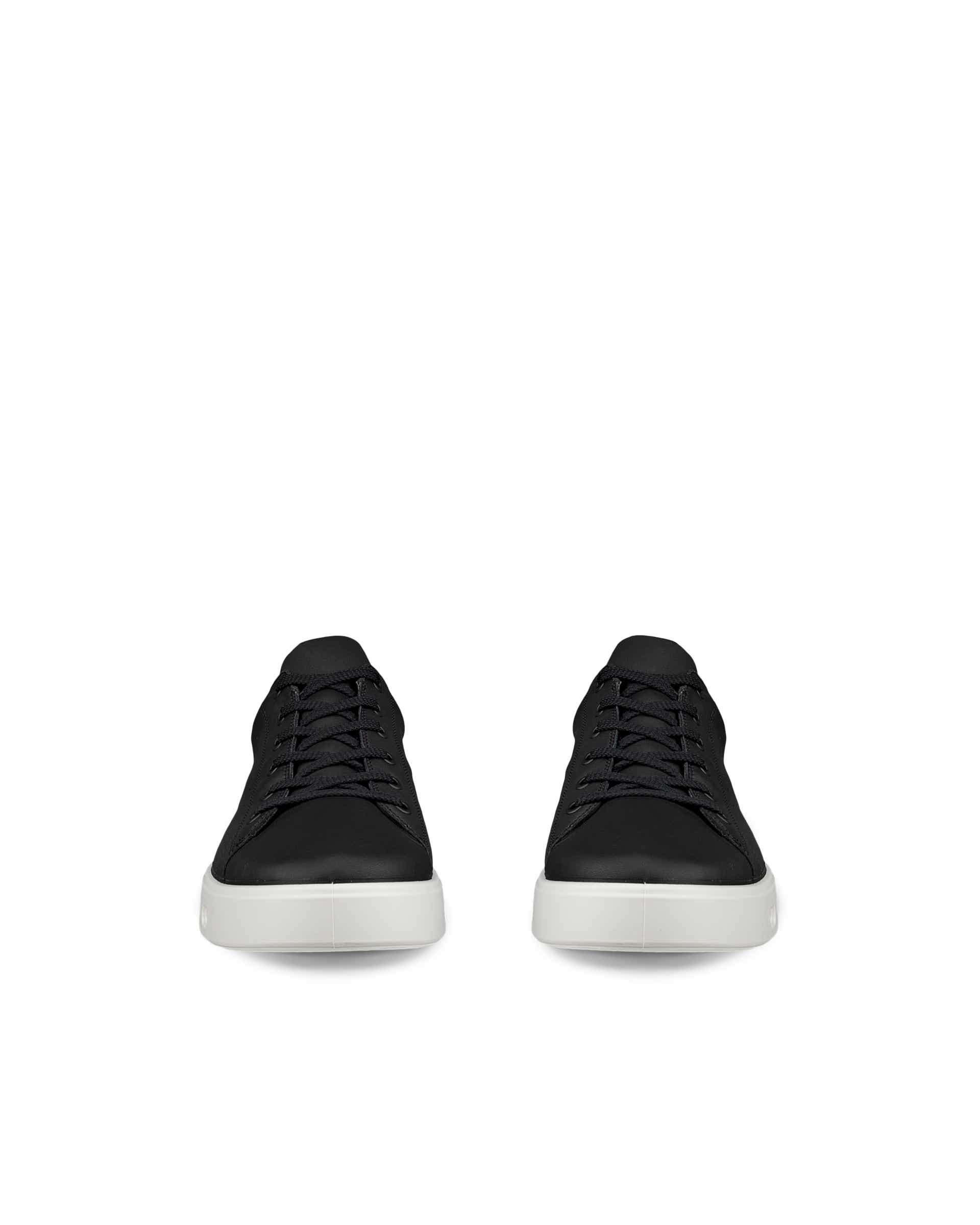 Zapatillas de piel Gore-Tex ECCO® Street 720 para hombre - Negro - Front pair