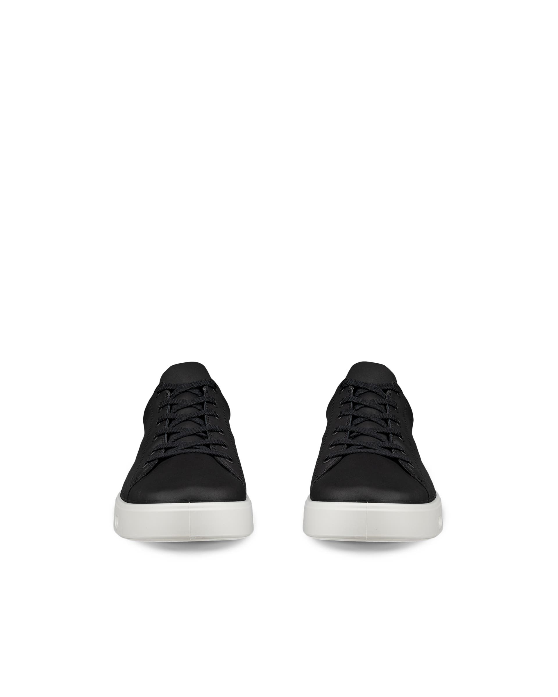 ECCO® Street 720 baskets en cuir Gore-Tex pour homme - Noir - Front pair