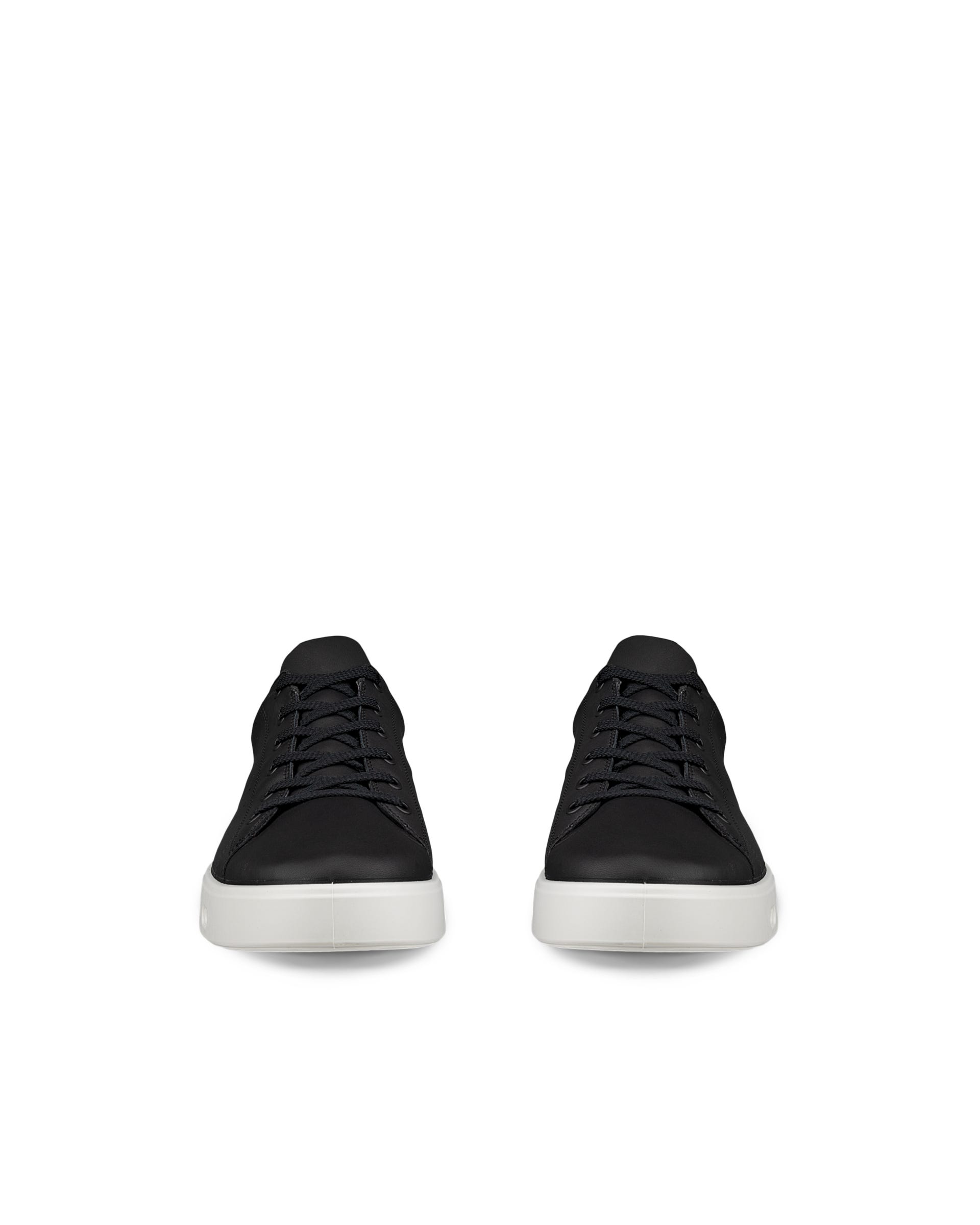 ECCO® Street 720 baskets en cuir Gore-Tex pour homme - Noir - Front pair