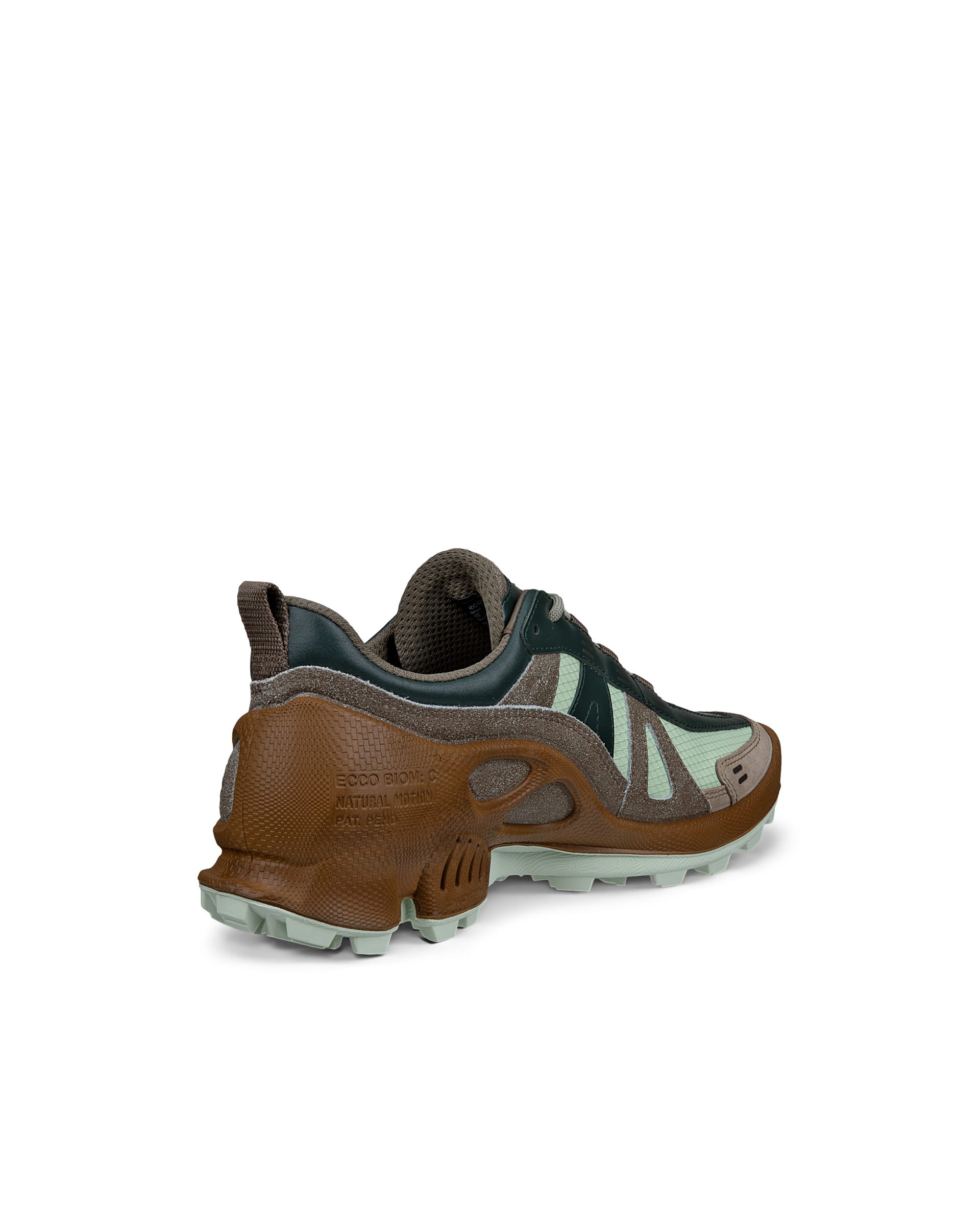 ECCO® BIOM C-Trail baskets de plein air en cuir pour femme - Vert - Back