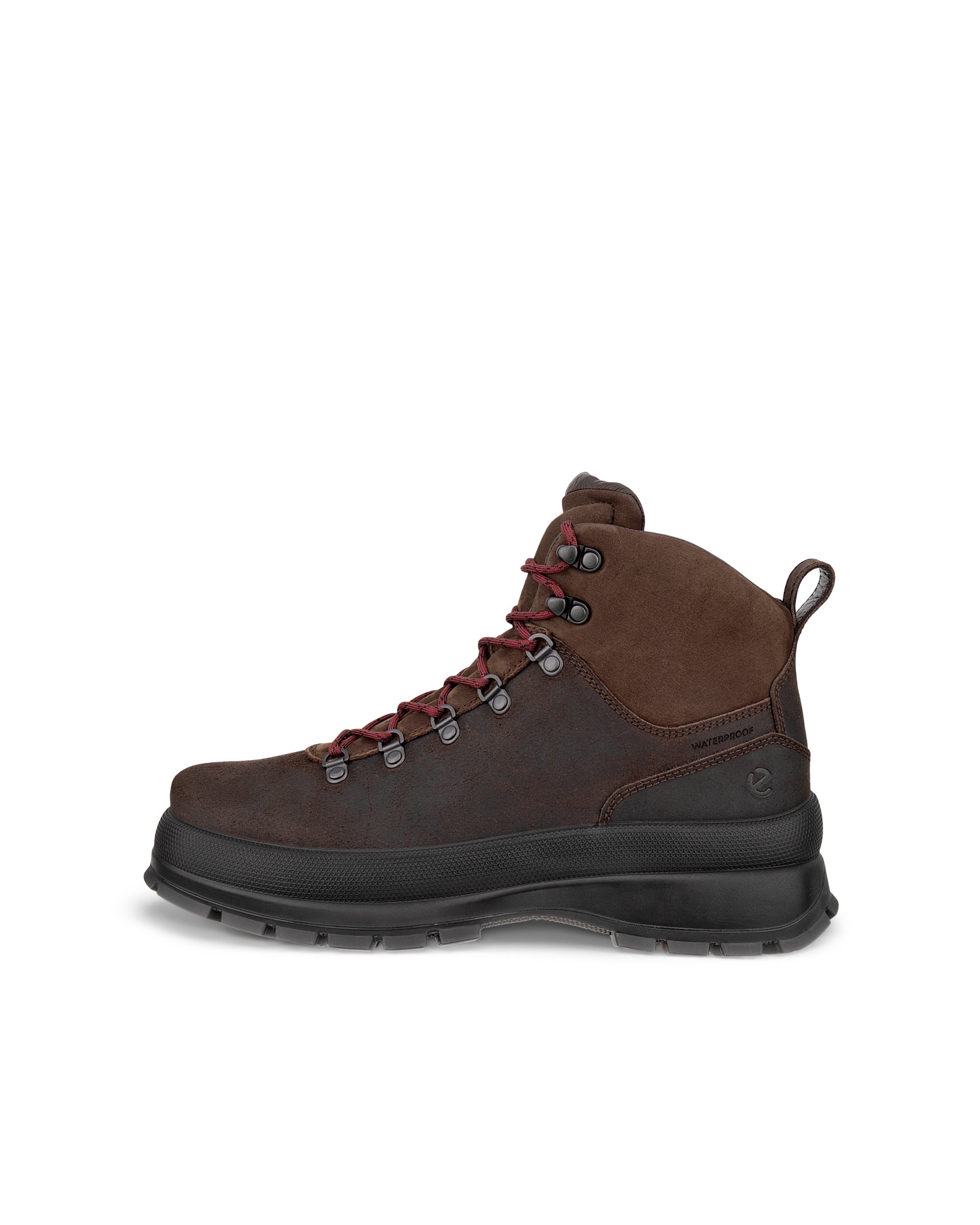 Men's ECCO® Track 30 Suede Waterproof Lace-Up Boot - Brown - Outside