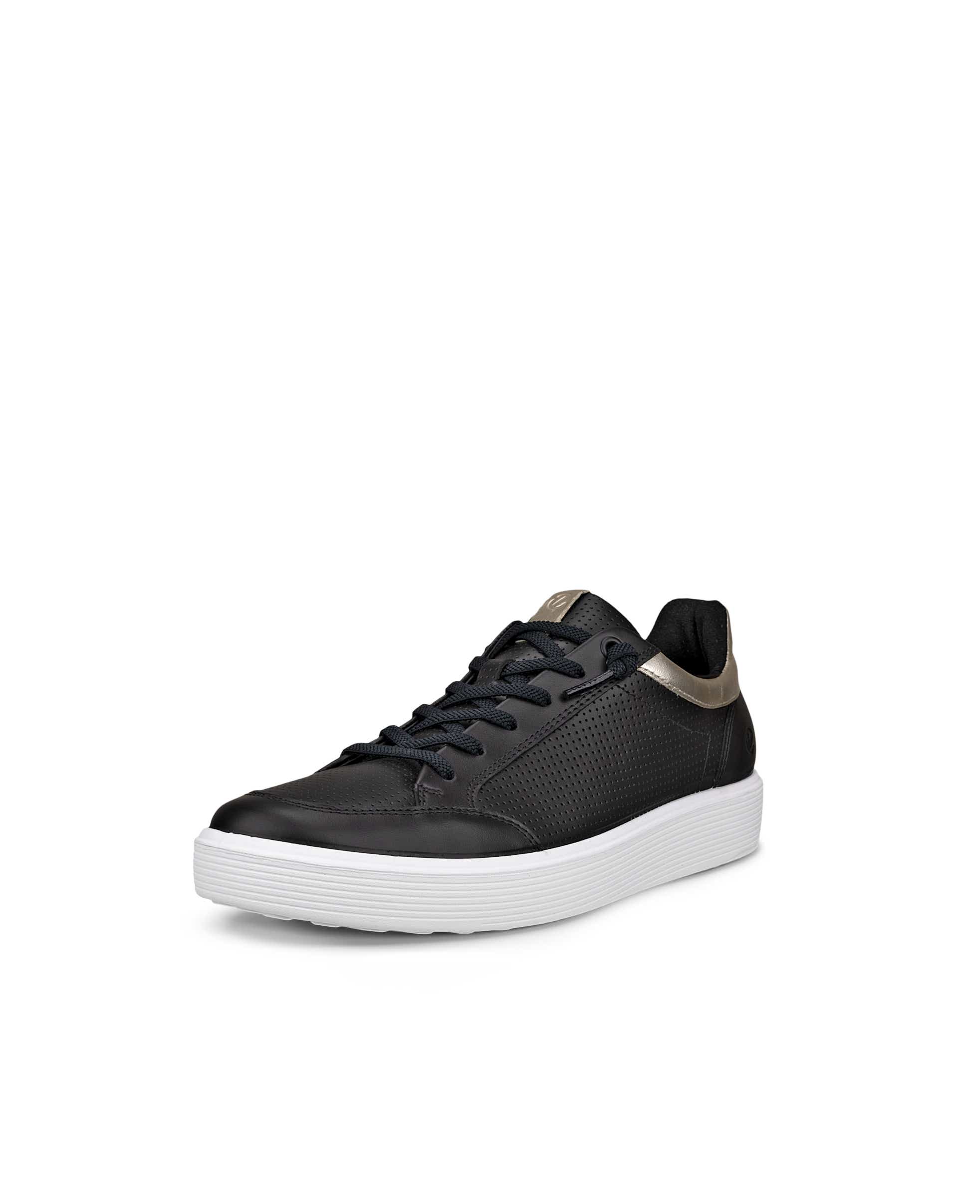 Women's ECCO® Soft 60 Leather Sneaker - Black - Main
