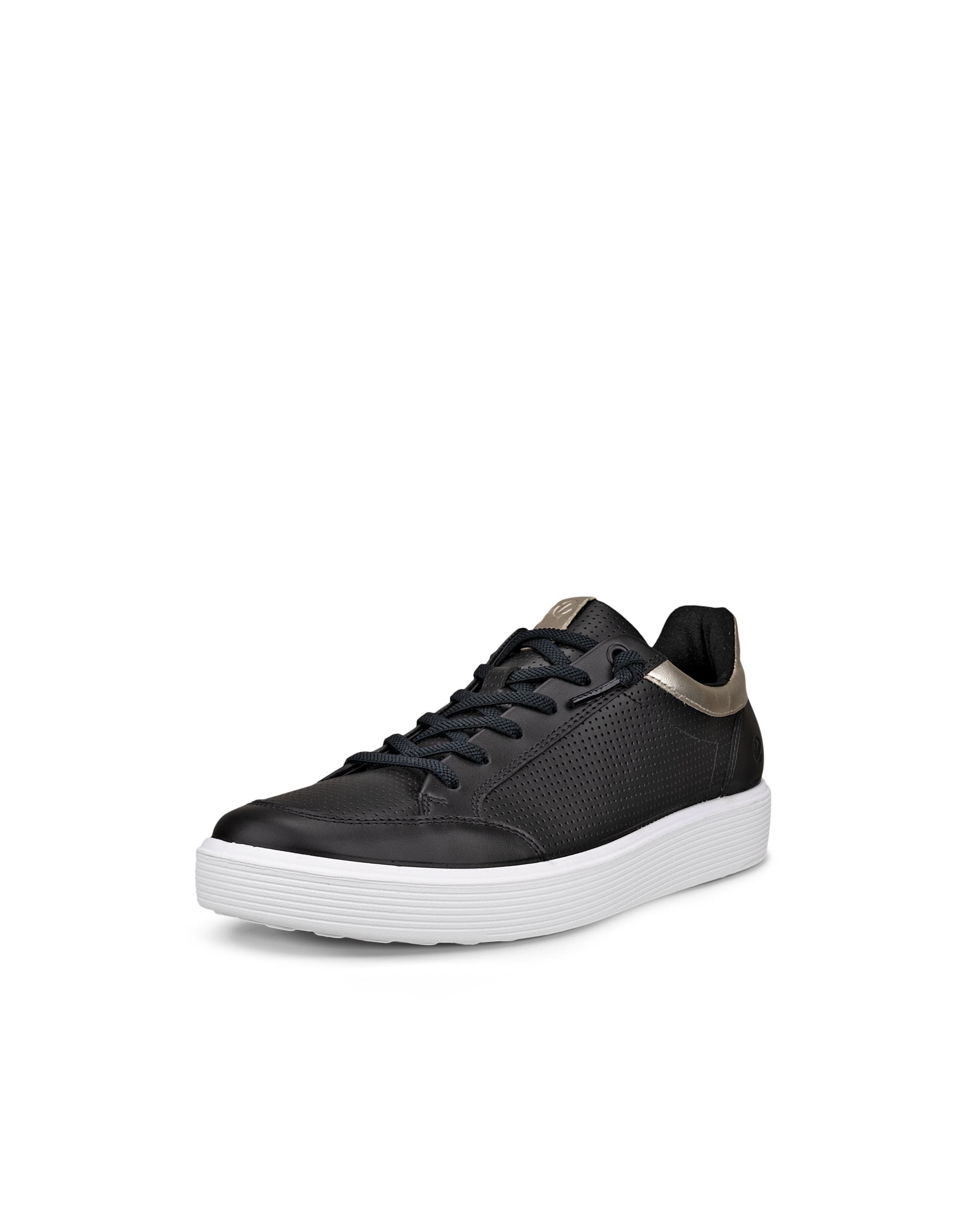 Women's ECCO® Soft 60 Leather Sneaker - Black - Main