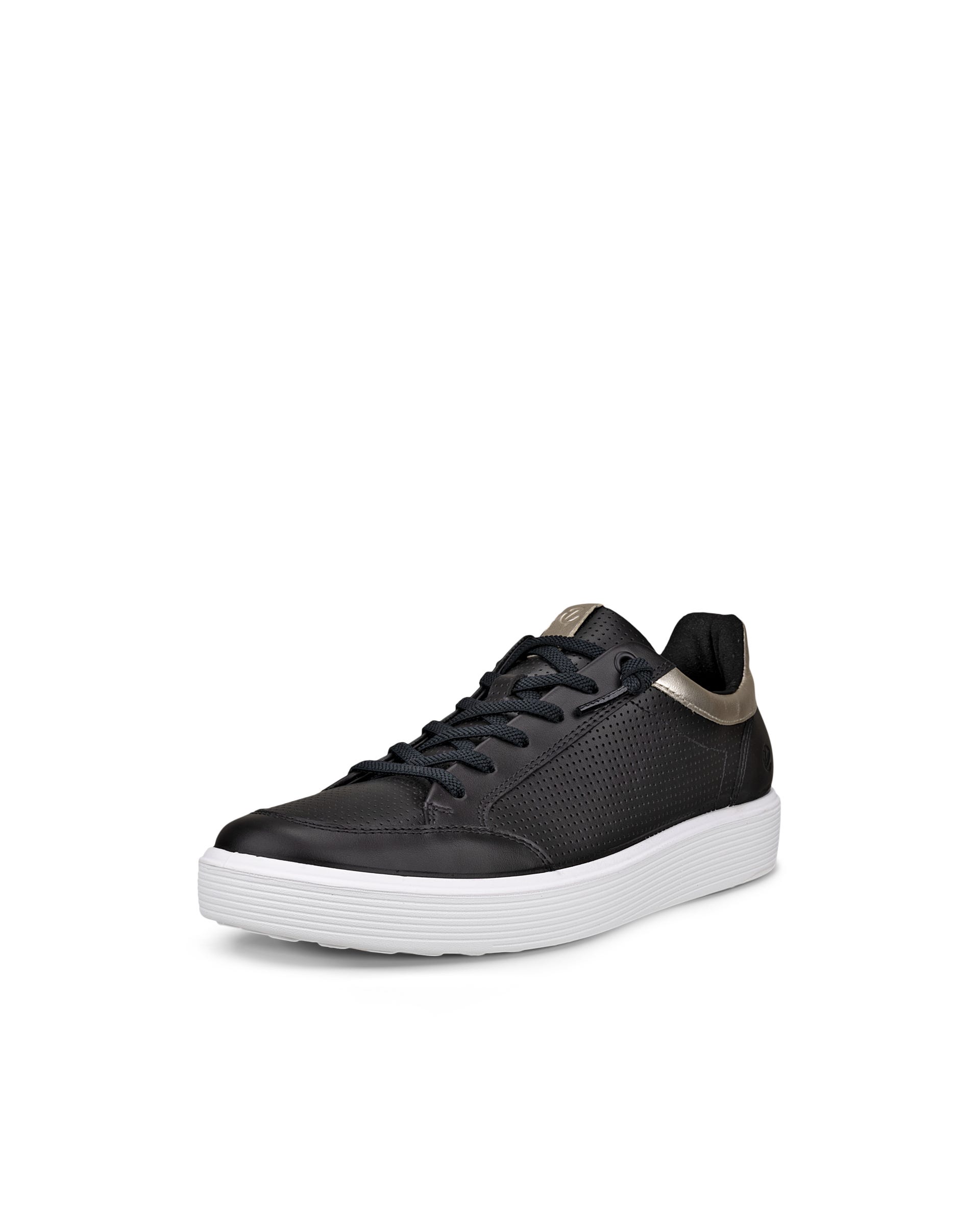 Women's ECCO® Soft 60 Leather Sneaker - Black - Main