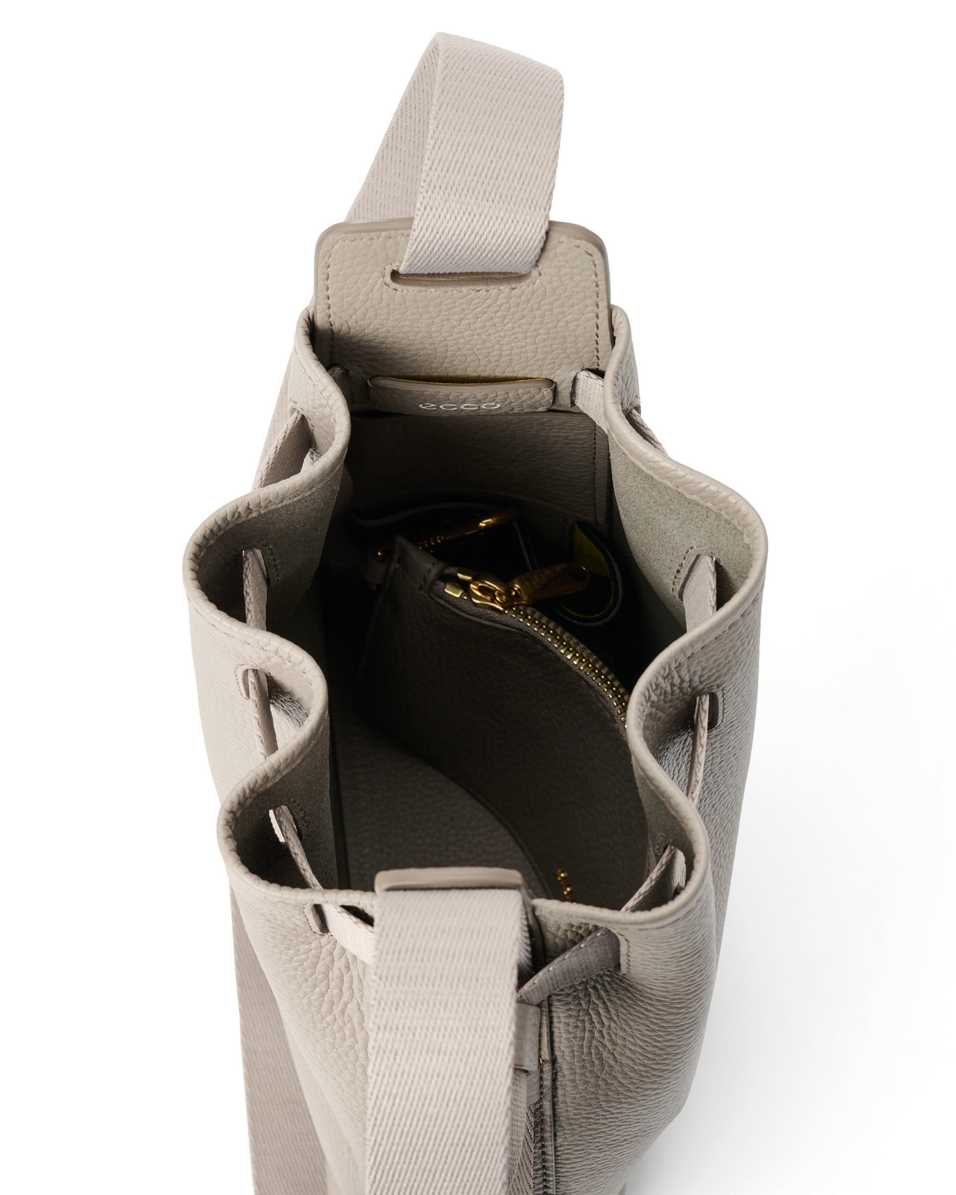 ECCO® Sail Bag kožna torba hobo - Bež - Inside