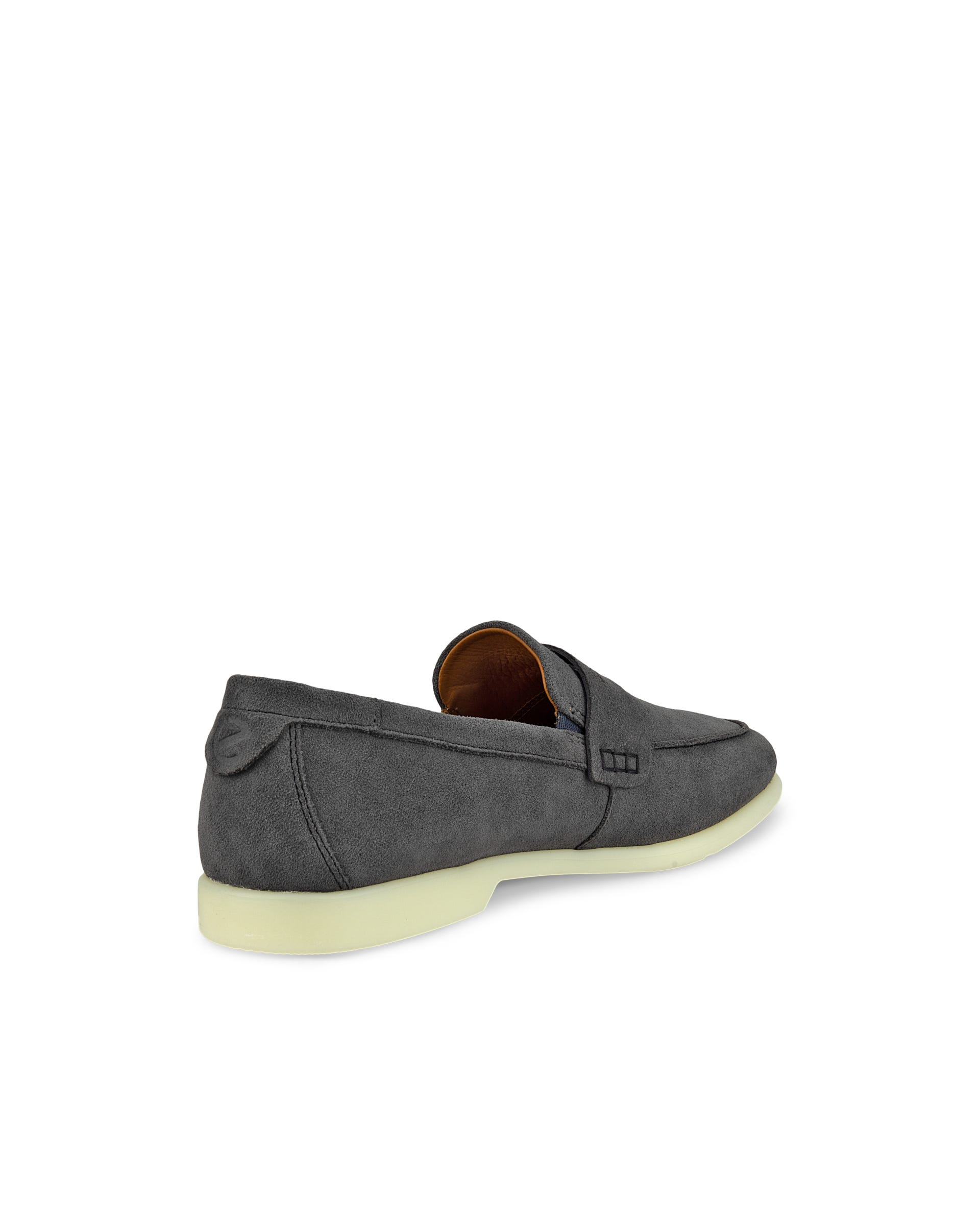 Men's ECCO® Citytray Lite Suede Loafer - Grey - Back