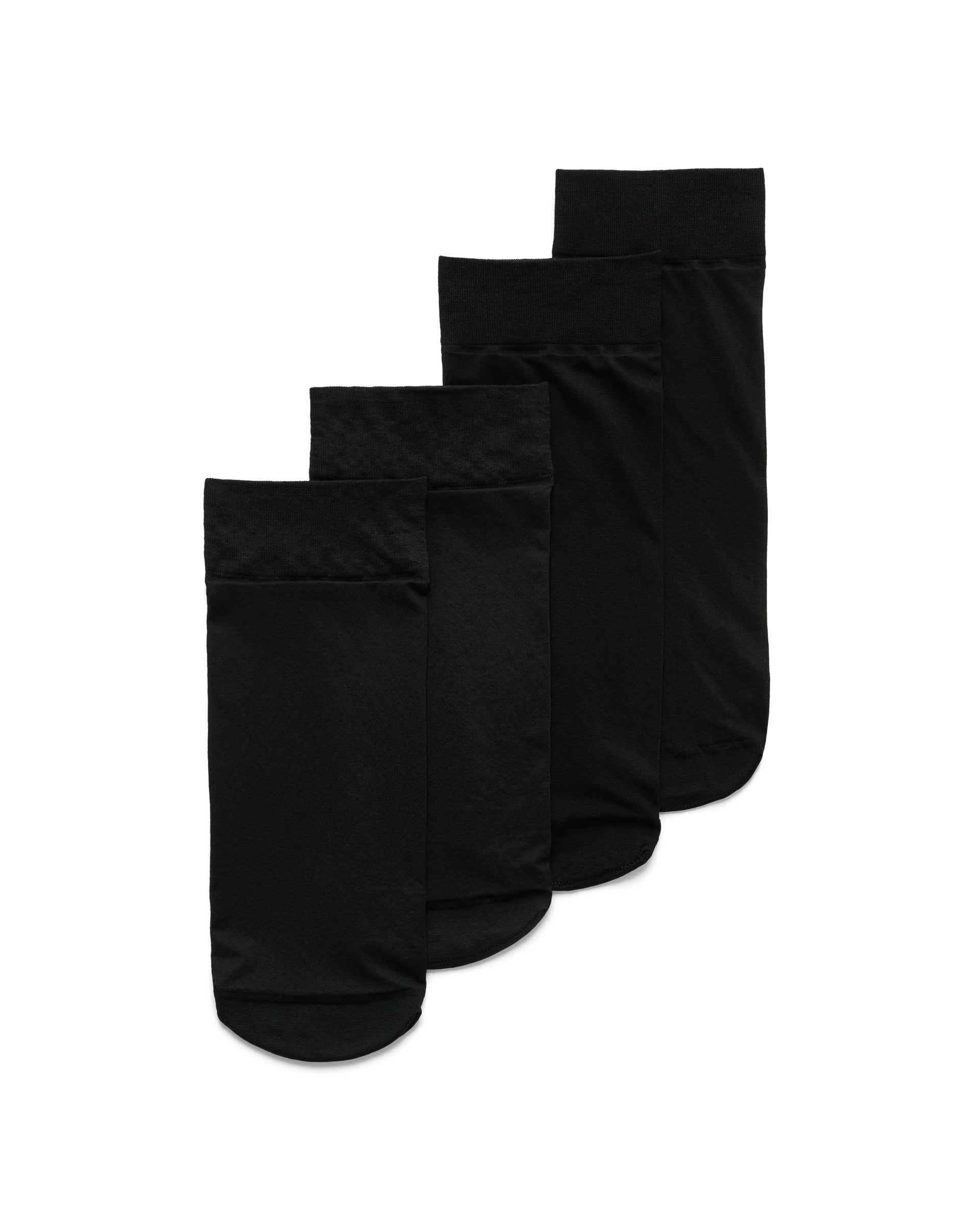 ECCO Women's Light Ankle-cut 2-pack Stocking Socks - Black - Main