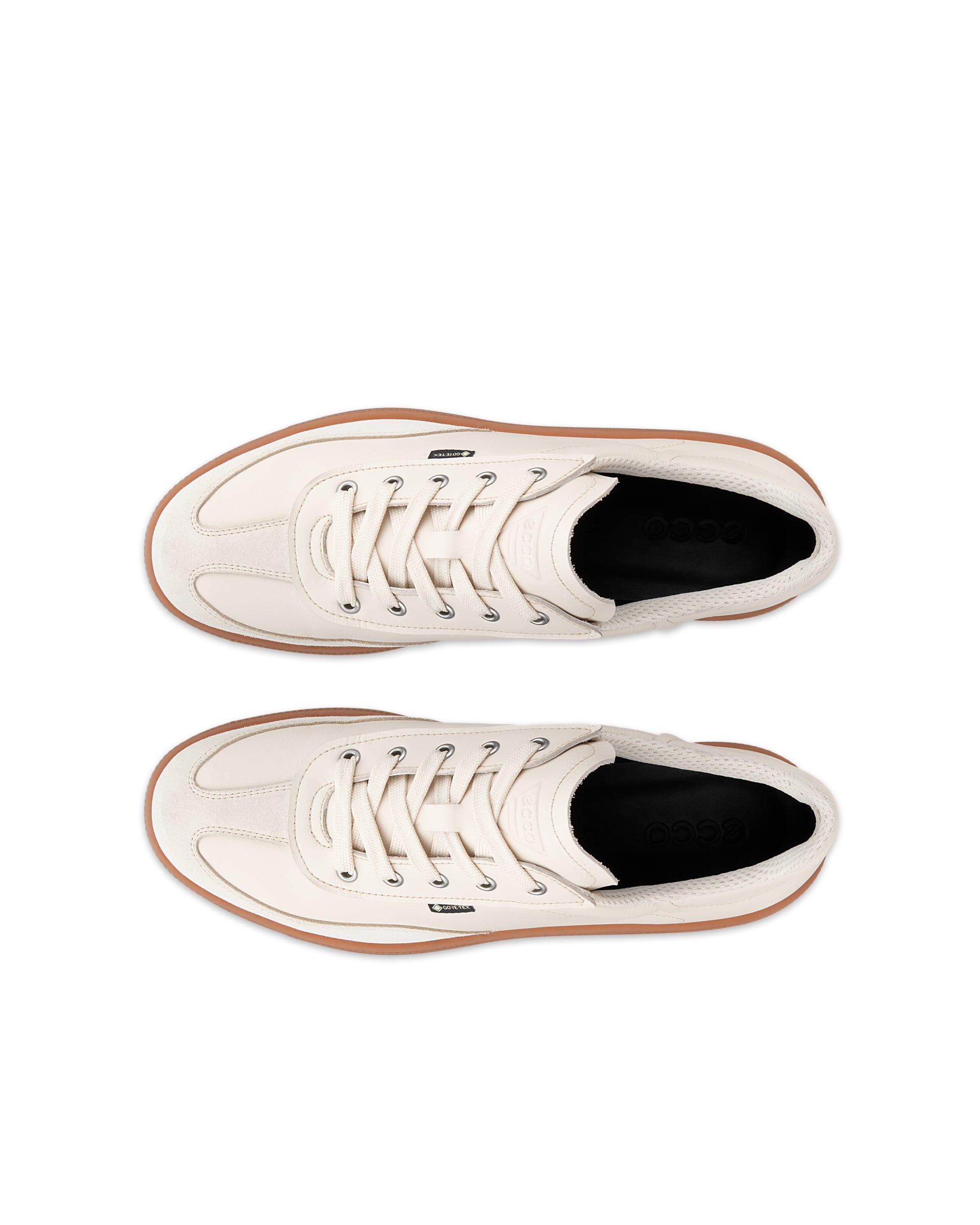 ECCO® SOFT 11 Gore-Tex sneakers i læder til damer - Beige - Outside