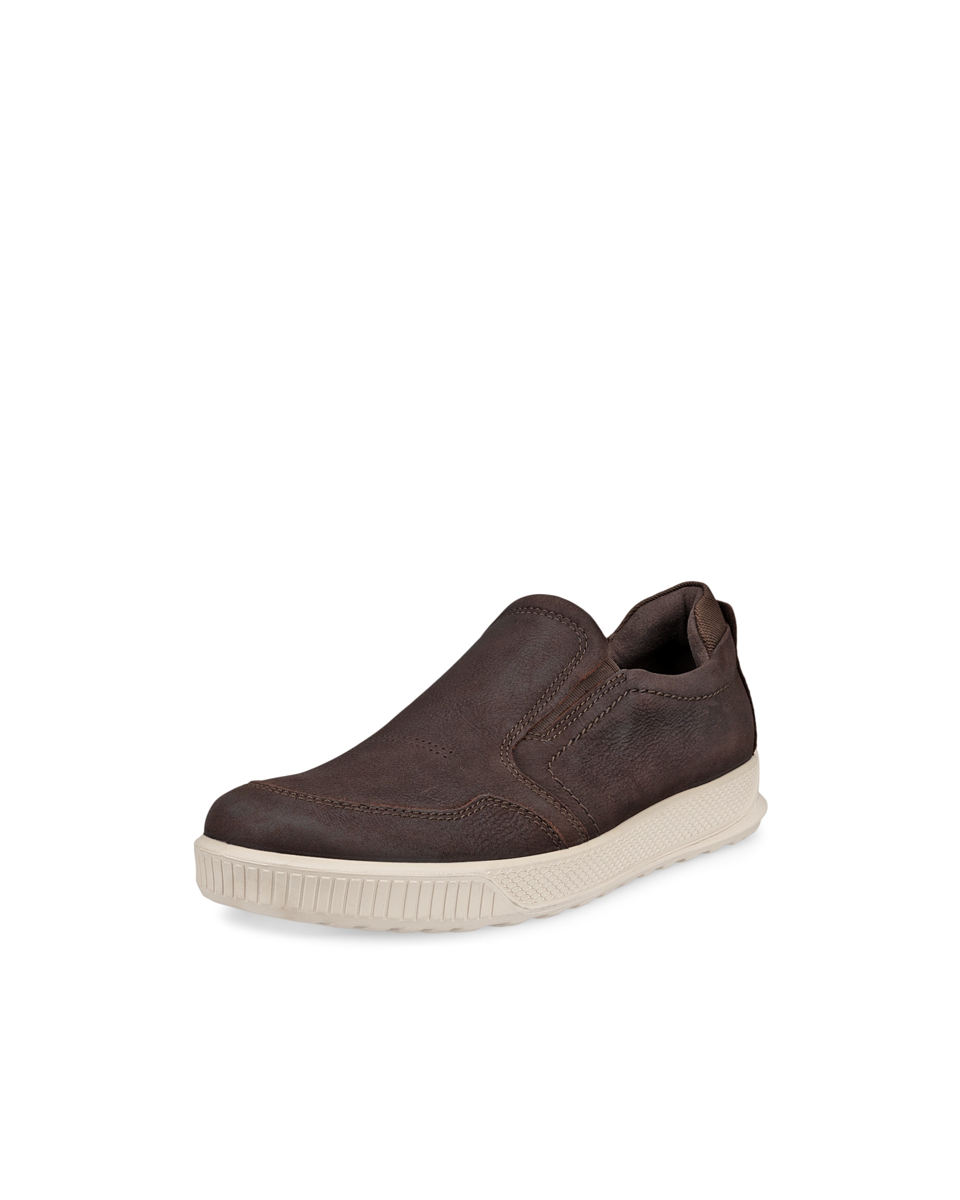 Zapatillas de nobuk sin cordones ECCO® Byway para hombre - Marrón - Main