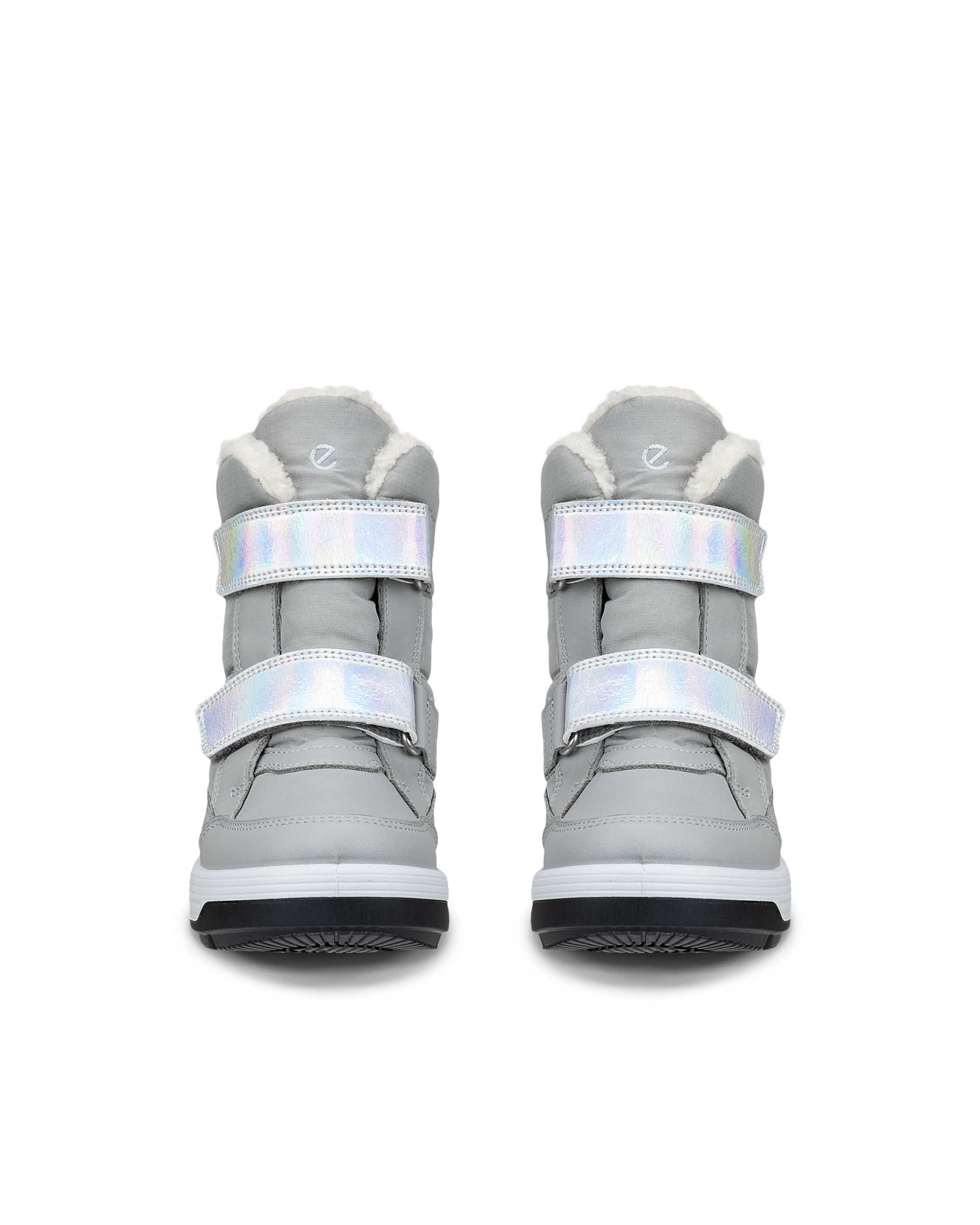 Detské textilné nepremokavá zimné čižmy ECCO® URBAN SNOWBOARDER 2.0 - Sivá - Front pair