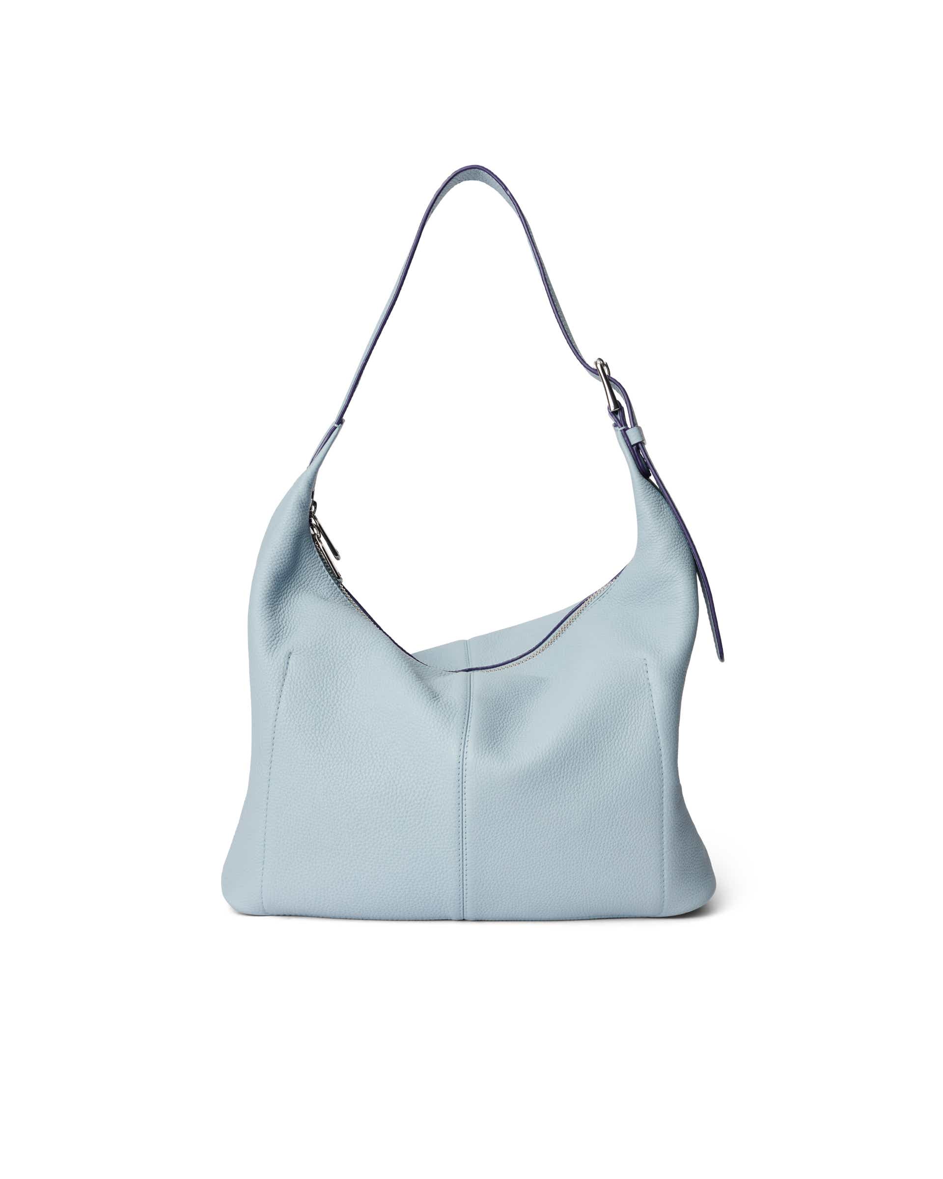 ECCO Hobo Soft Pebbled レザーホーボーバッグ - ブルー - Back