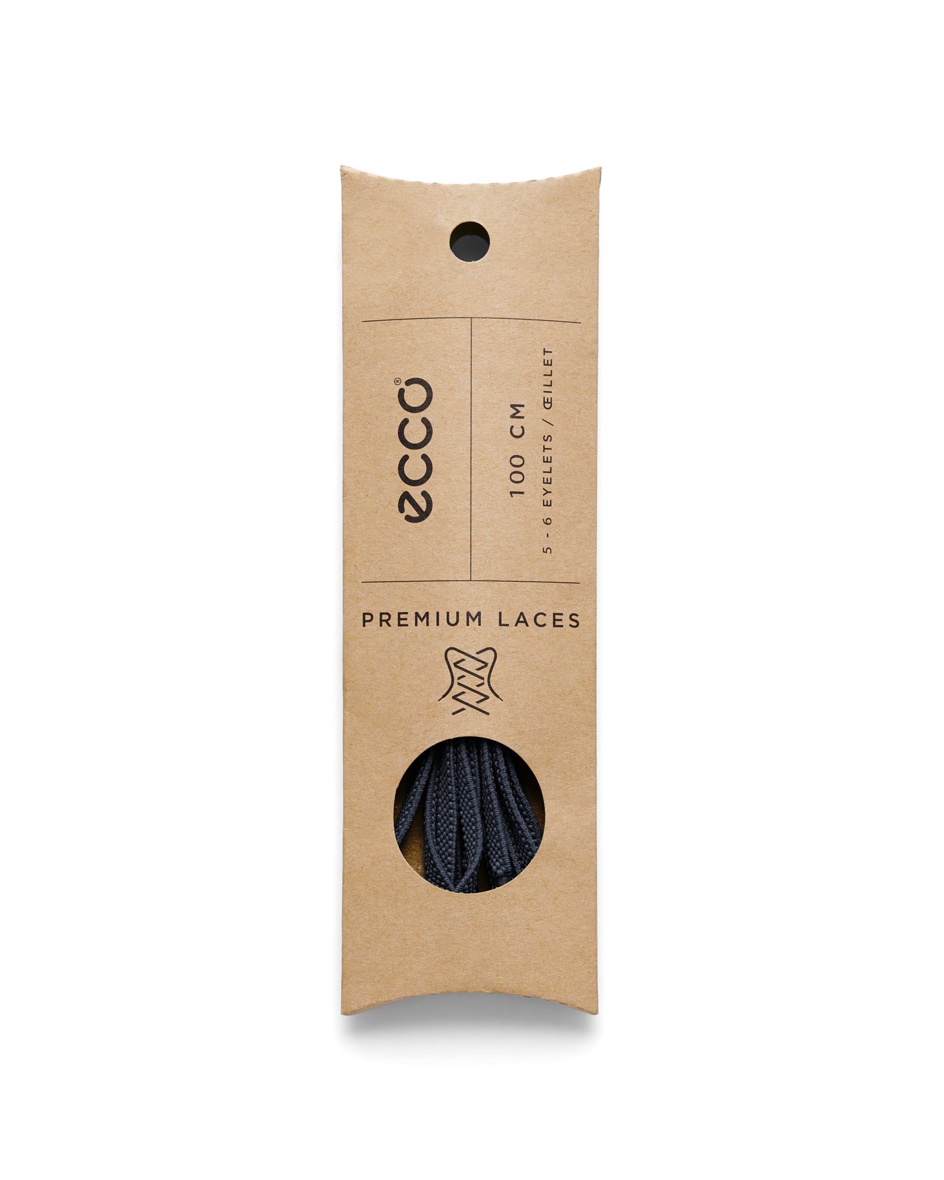 ECCO Elastic Flat Laces - Blue - Detail-2