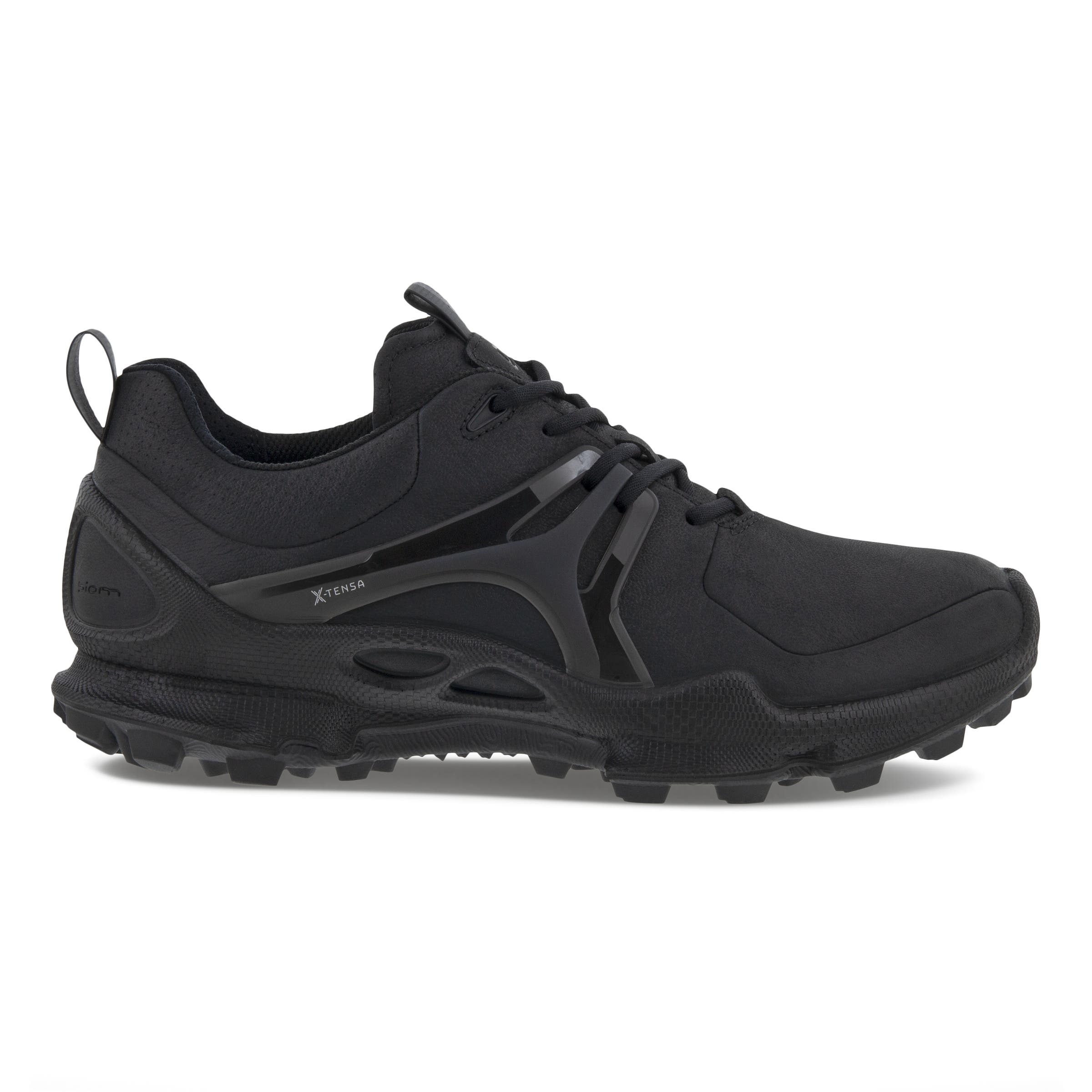 Men's ECCO® BIOM C-Trail Nubuck Waterproof Outdoor Sneaker - Black - Outside