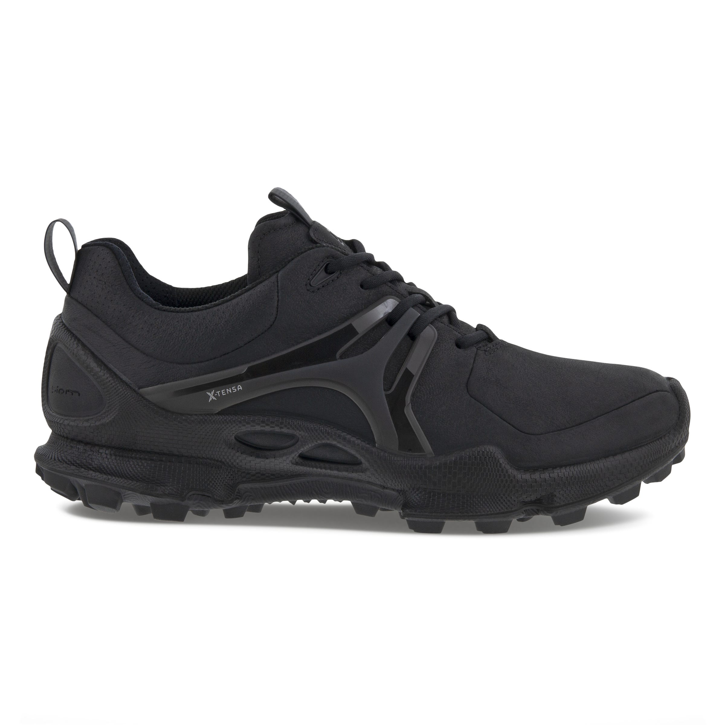 Men's ECCO® BIOM C-Trail Nubuck Waterproof Outdoor Sneaker - Black - Outside