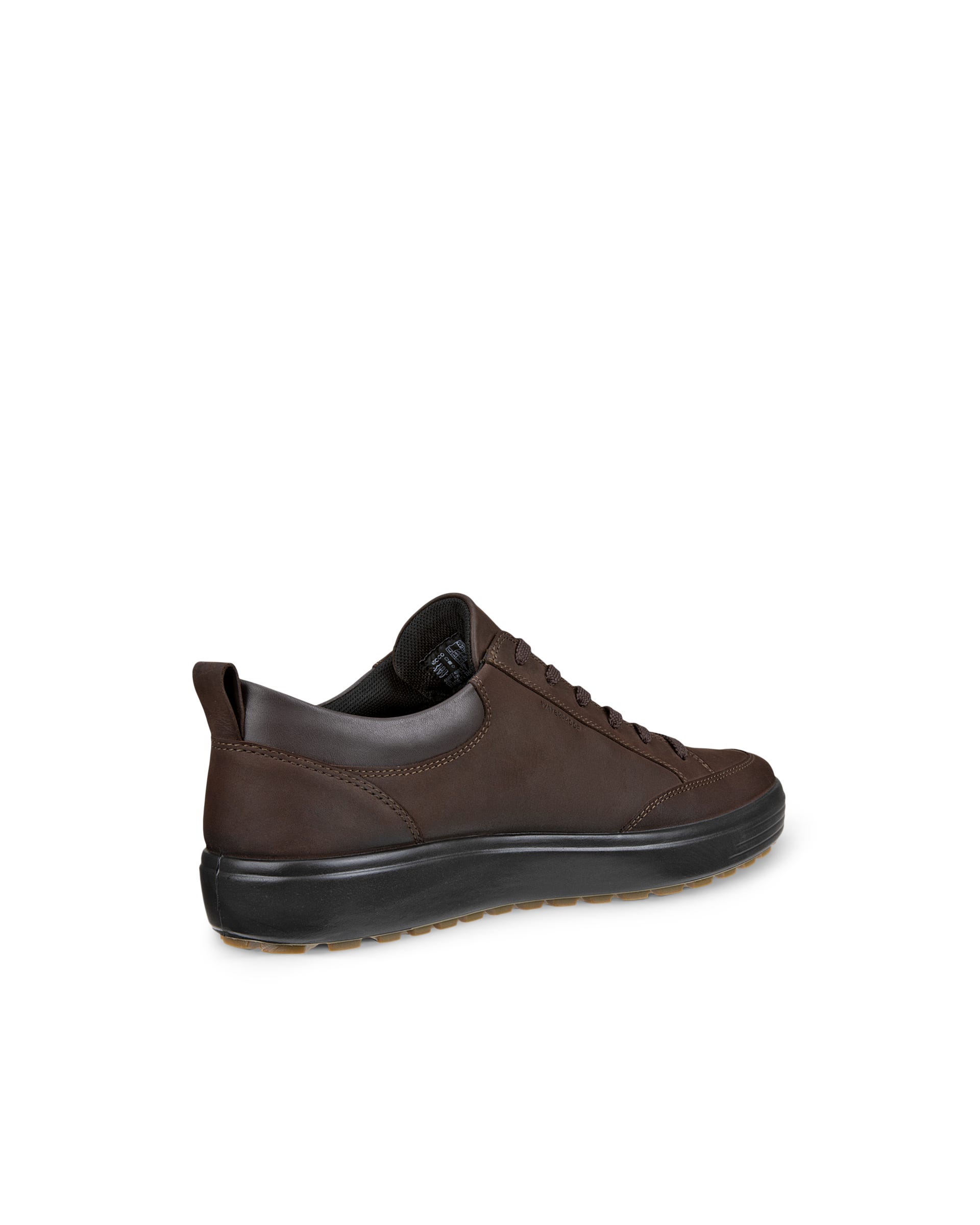 ECCO® Soft 7 Tred sko i vandtæt i nubuck til herrer - Brun - Back
