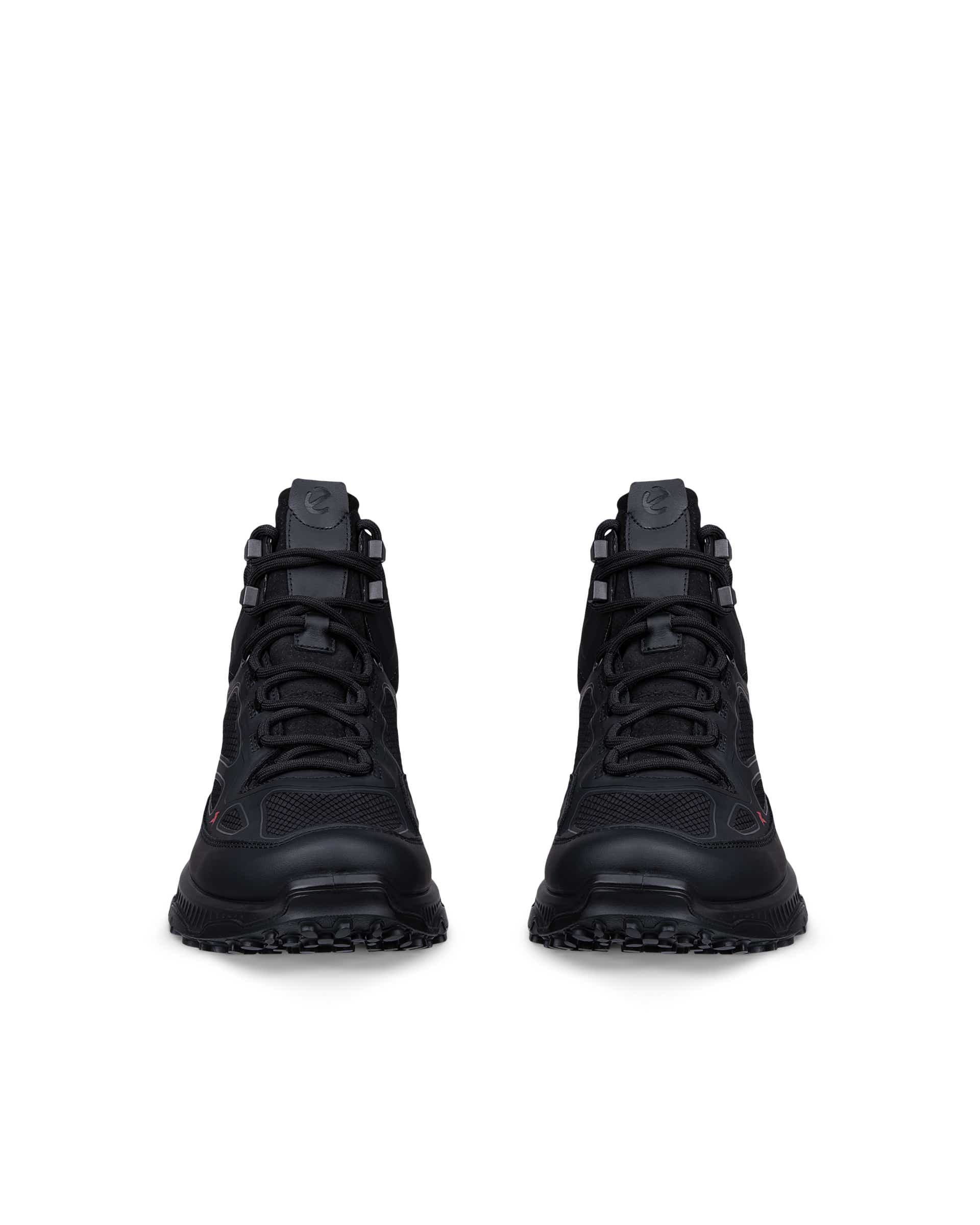 ECCO RECEPTOR XP WOMEN ウィメンズ レザーブーツ - ブラック - Front pair