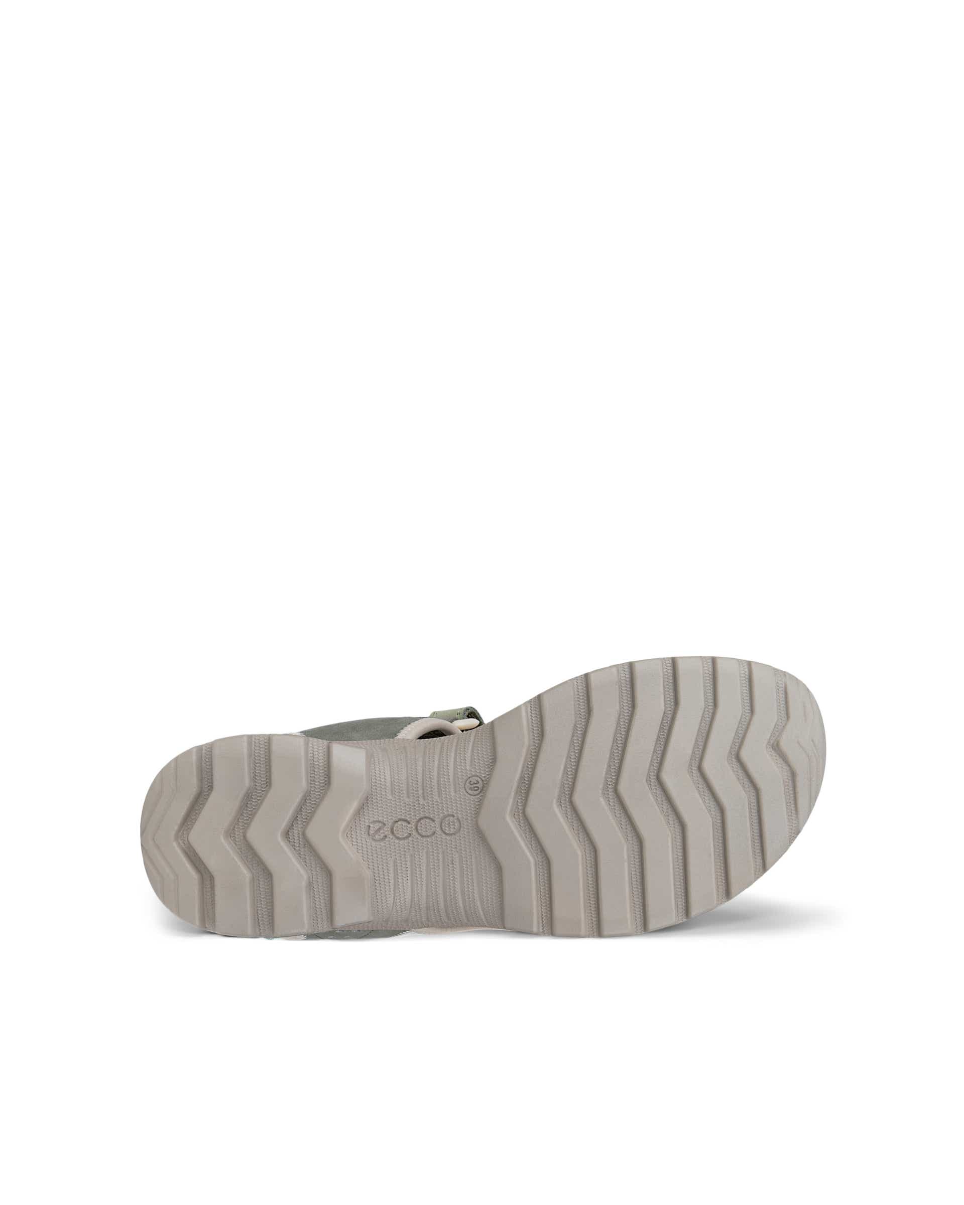 Sandalias con dos tiras de nobuk ECCO® ONROADS para mujer - Verde - Sole