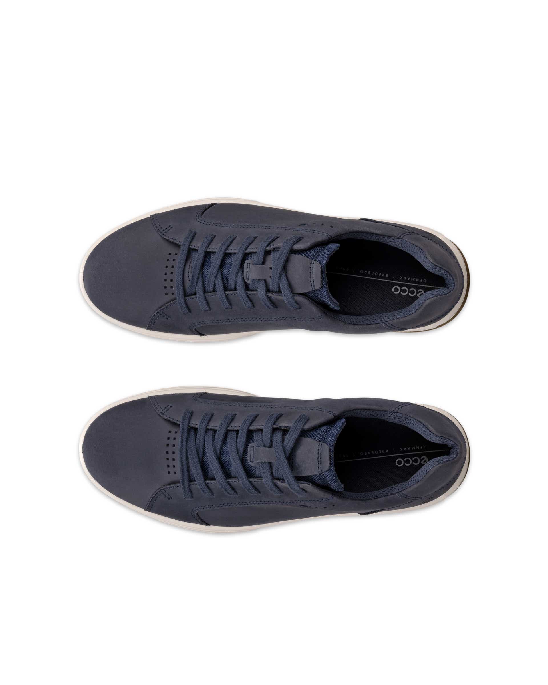ECCO® Byway 2.0 baskets en nubuck pour homme - Bleu - Top left pair