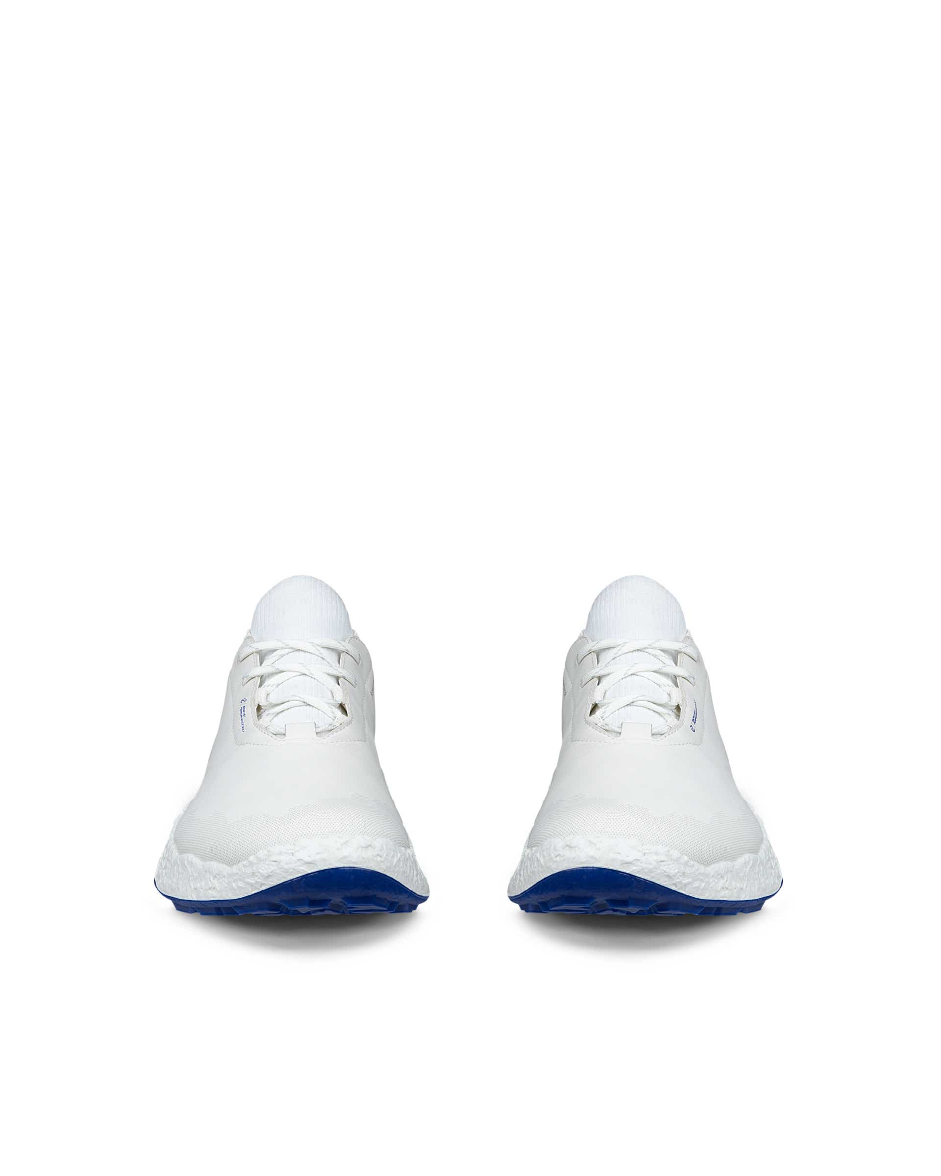 Men's ECCO® GOLF BIOM H5 Leather Waterproof Golf Shoe - White - Front pair