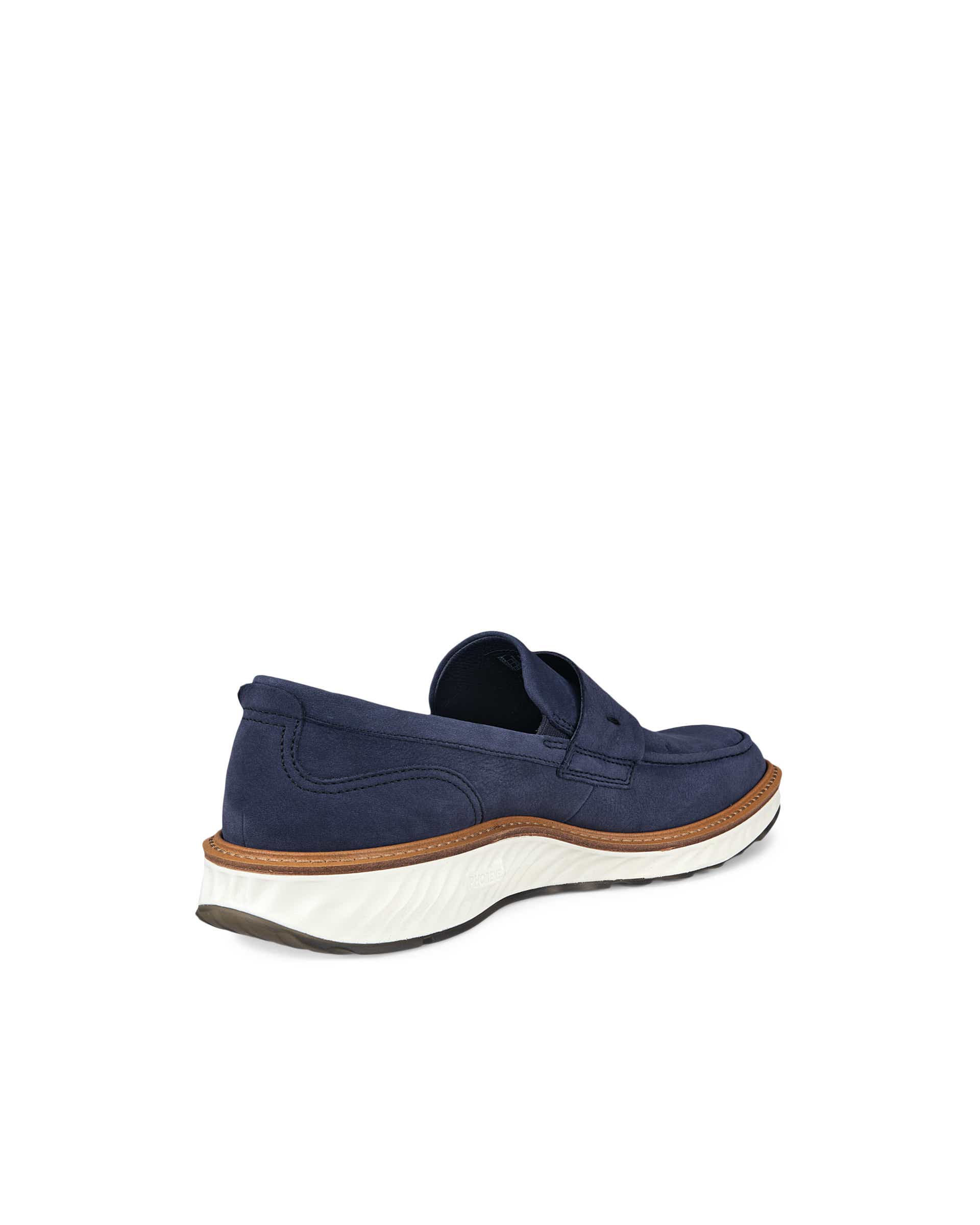 Men's ECCO® St.1 Hybrid Nubuck Loafer - Blue - Back