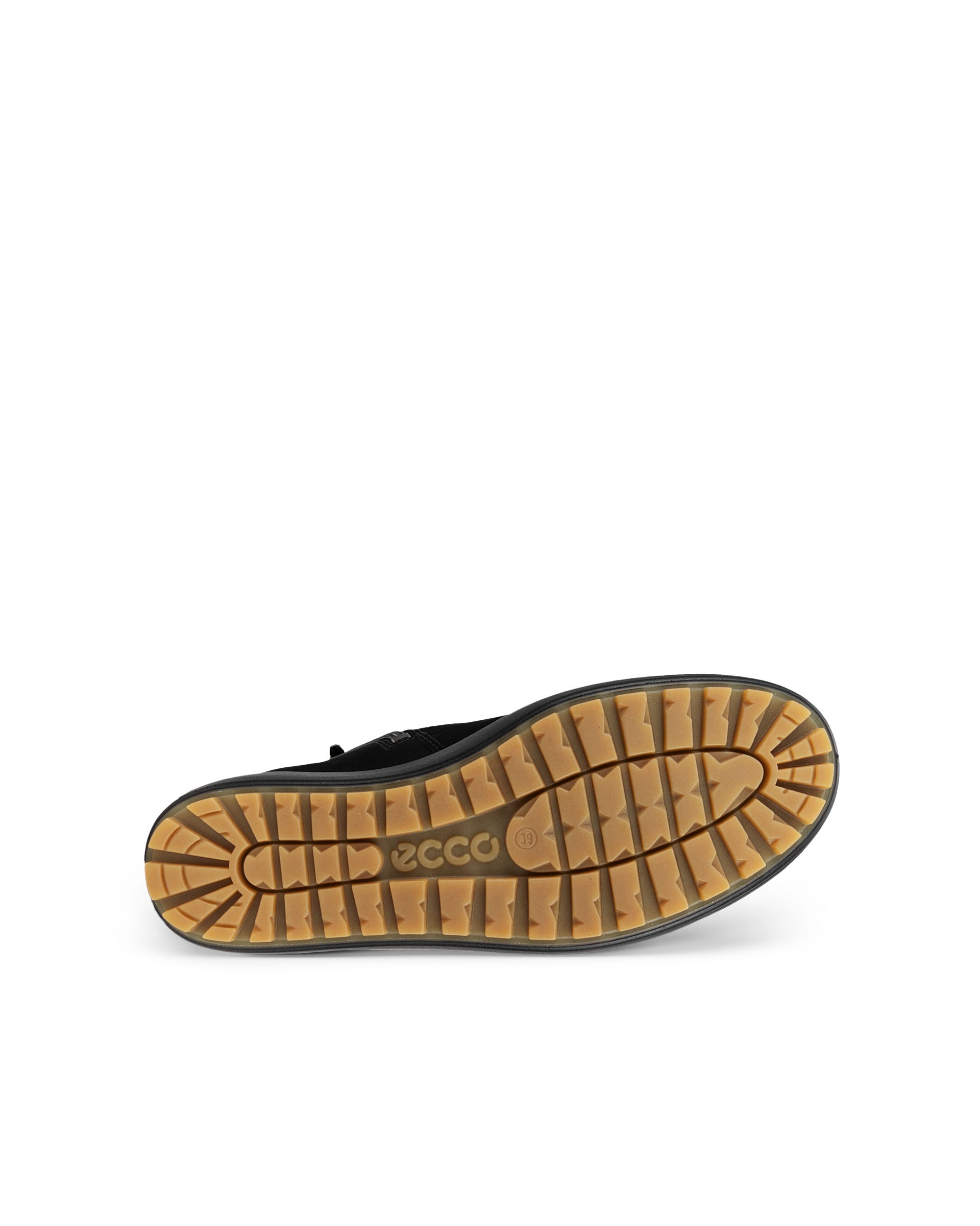 ECCO® Soft 7 Tred ženske srednje čizme od nubuka - Crna - Sole