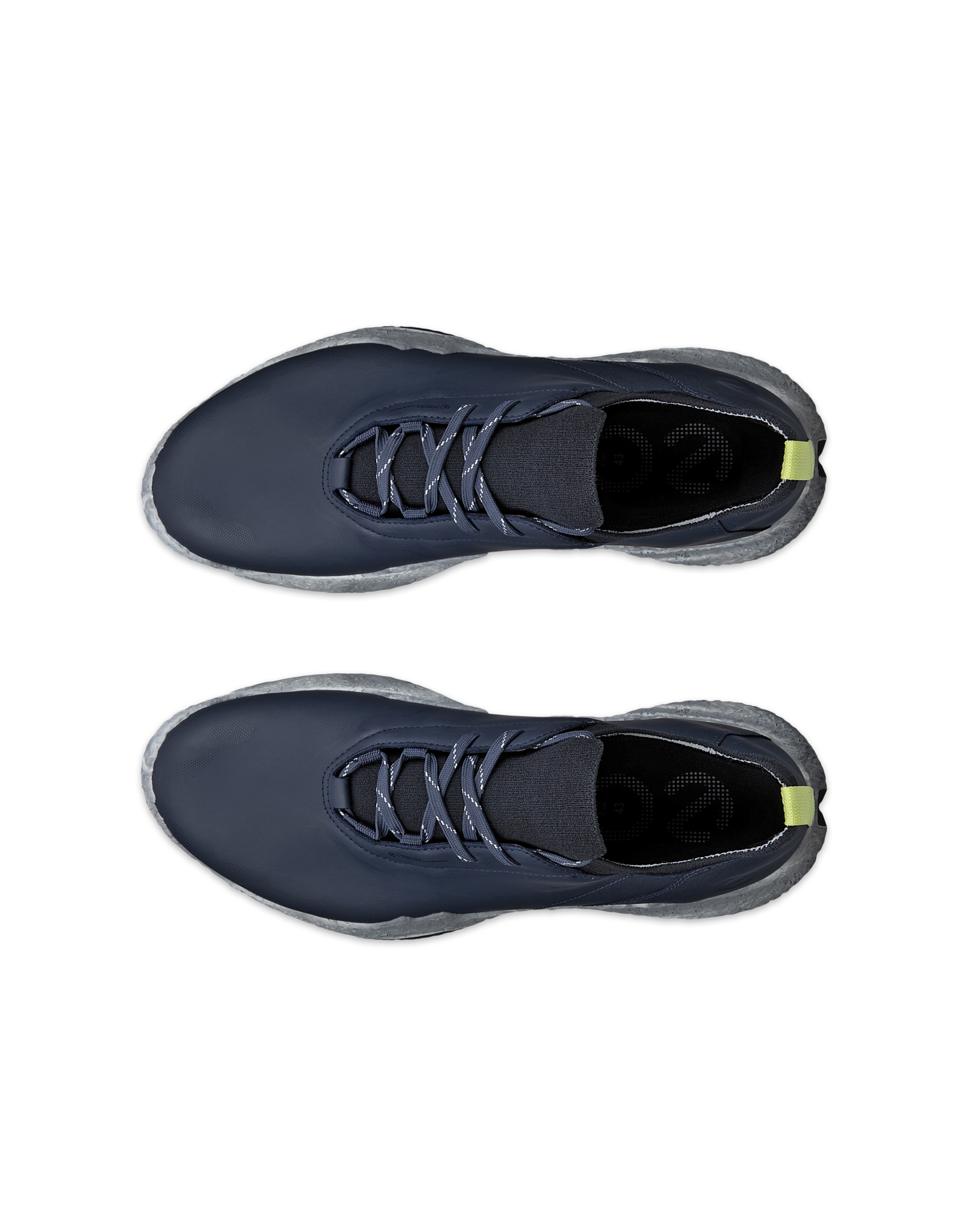 ECCO Golf BIOM H5 Hybrid Men メンズ レザーウォータープルーフゴルフシューズ - ブルー - Top left pair