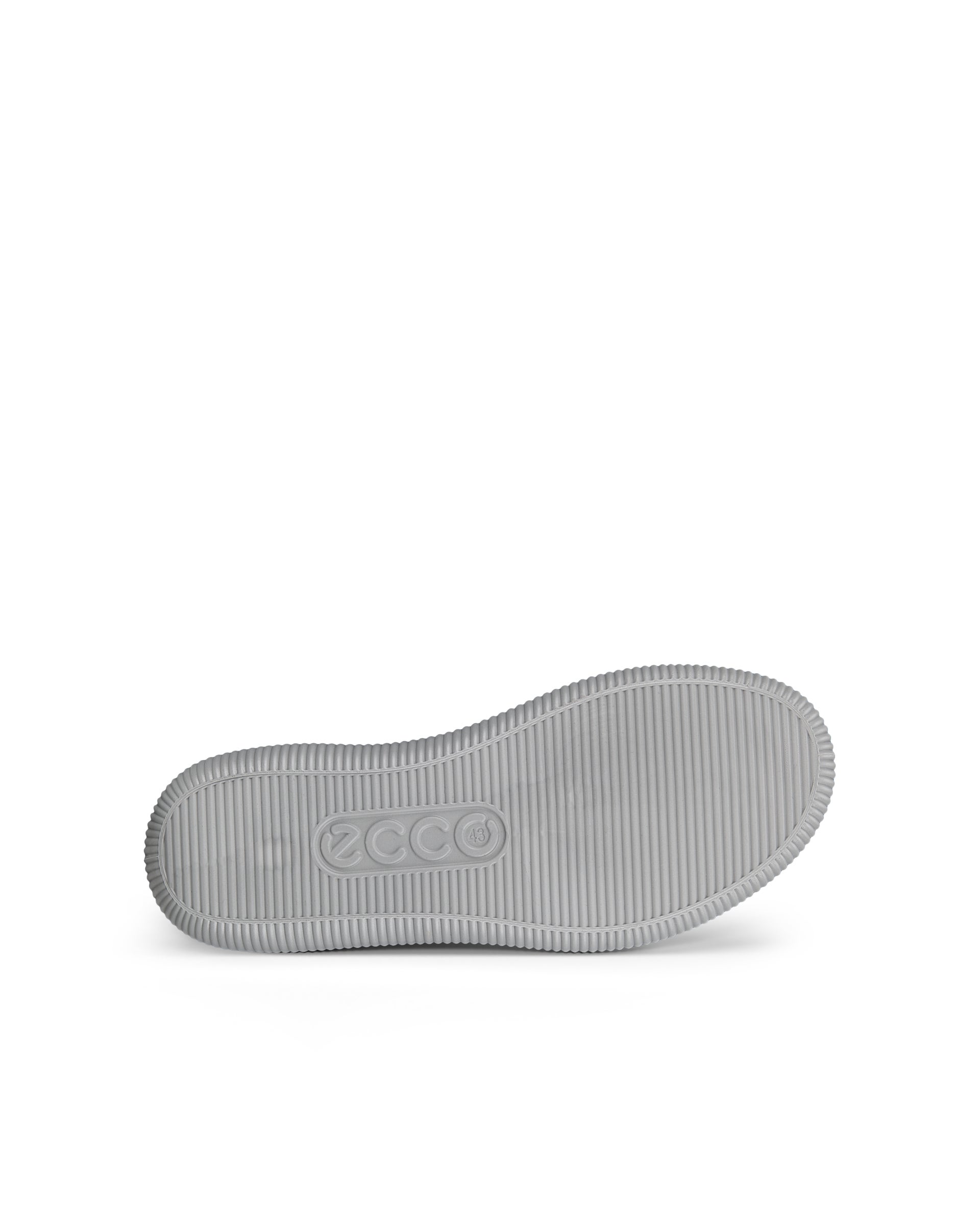 Zapatillas de piel ECCO® Soft Zero para hombre - Gris - Sole