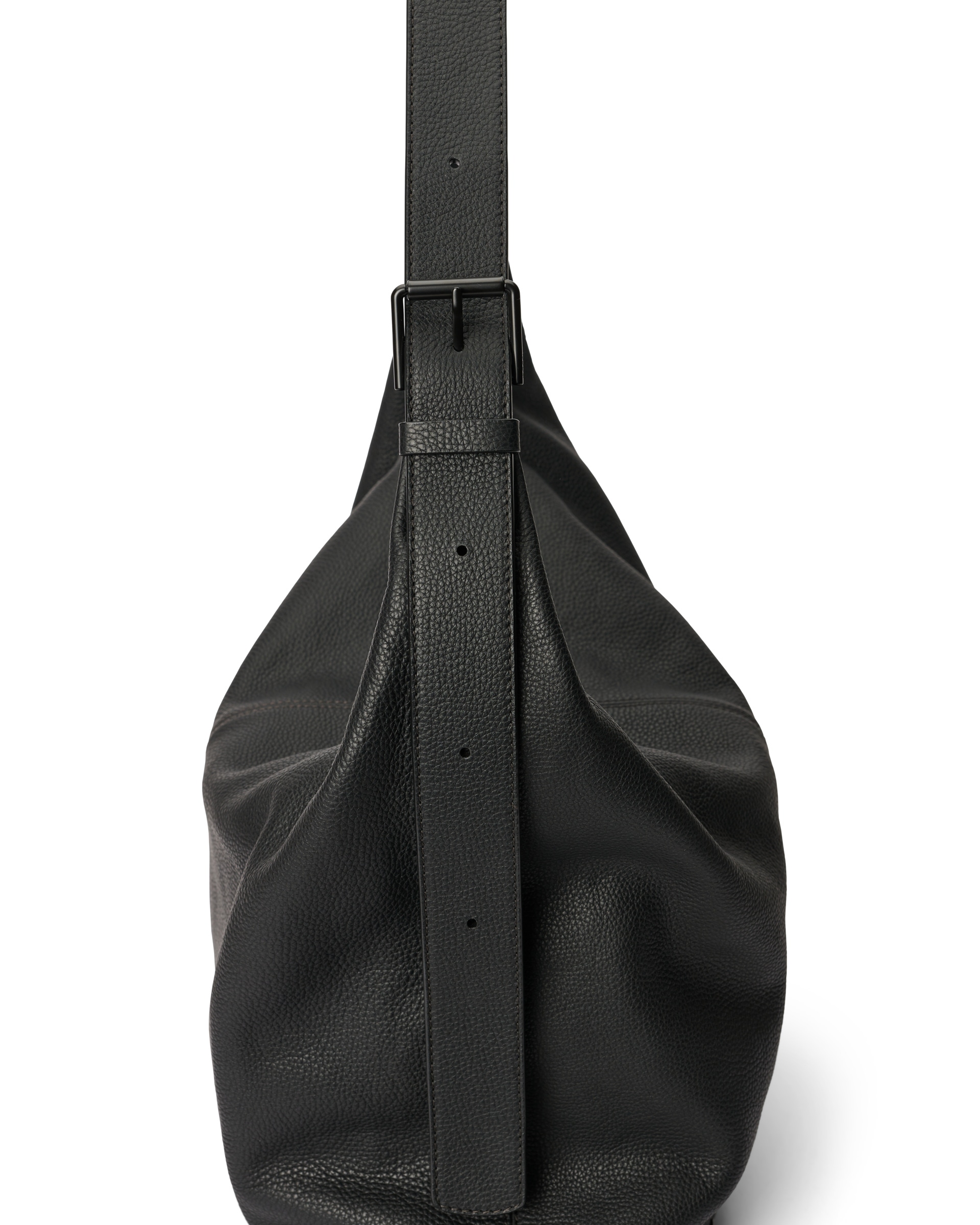 ECCO® Hobo kožna torba hobo - Crna - Detail-2